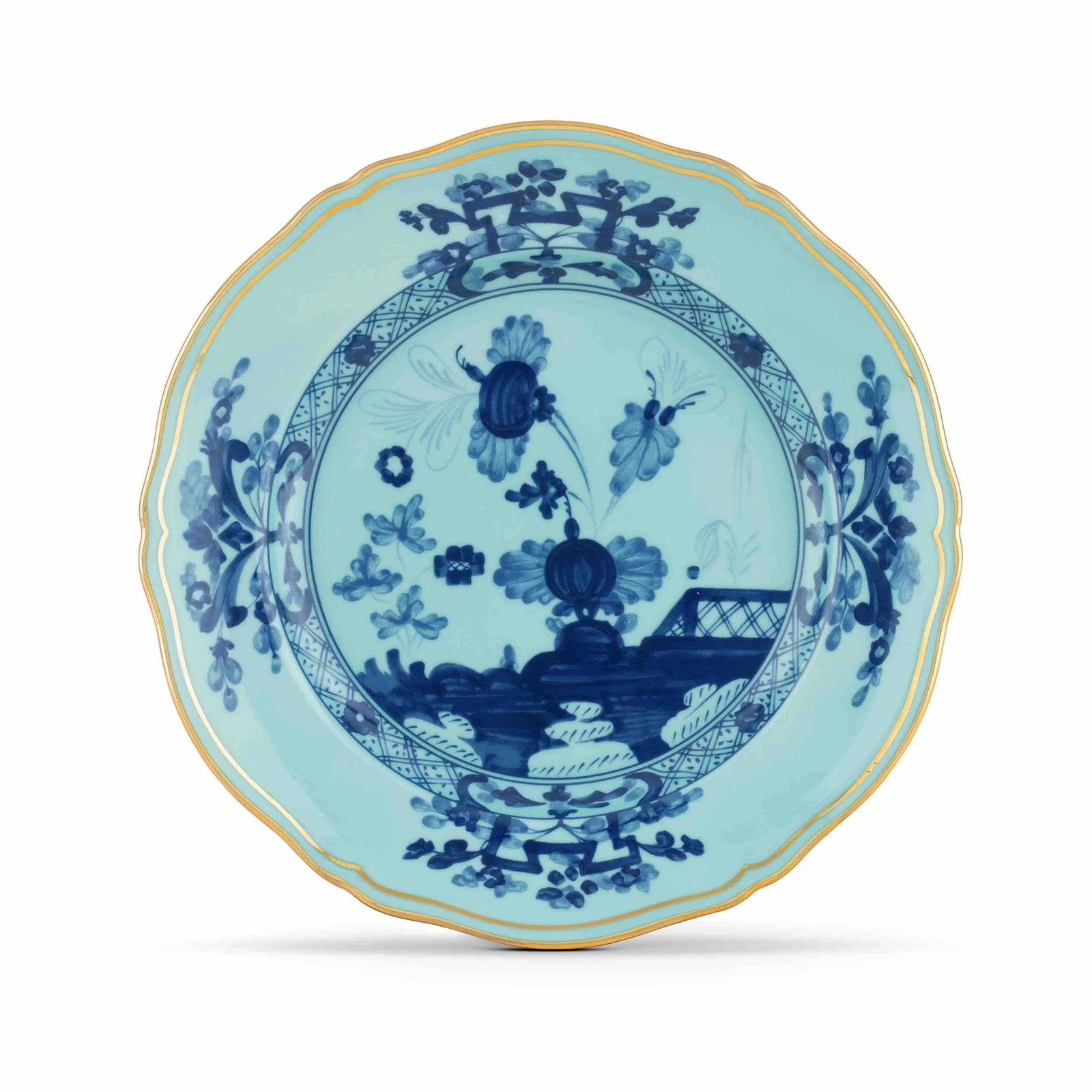 Ginori 1735 Flat Dinner Plate - Iris (blue) - 10.4 003RG00-FPT110010265G00124300