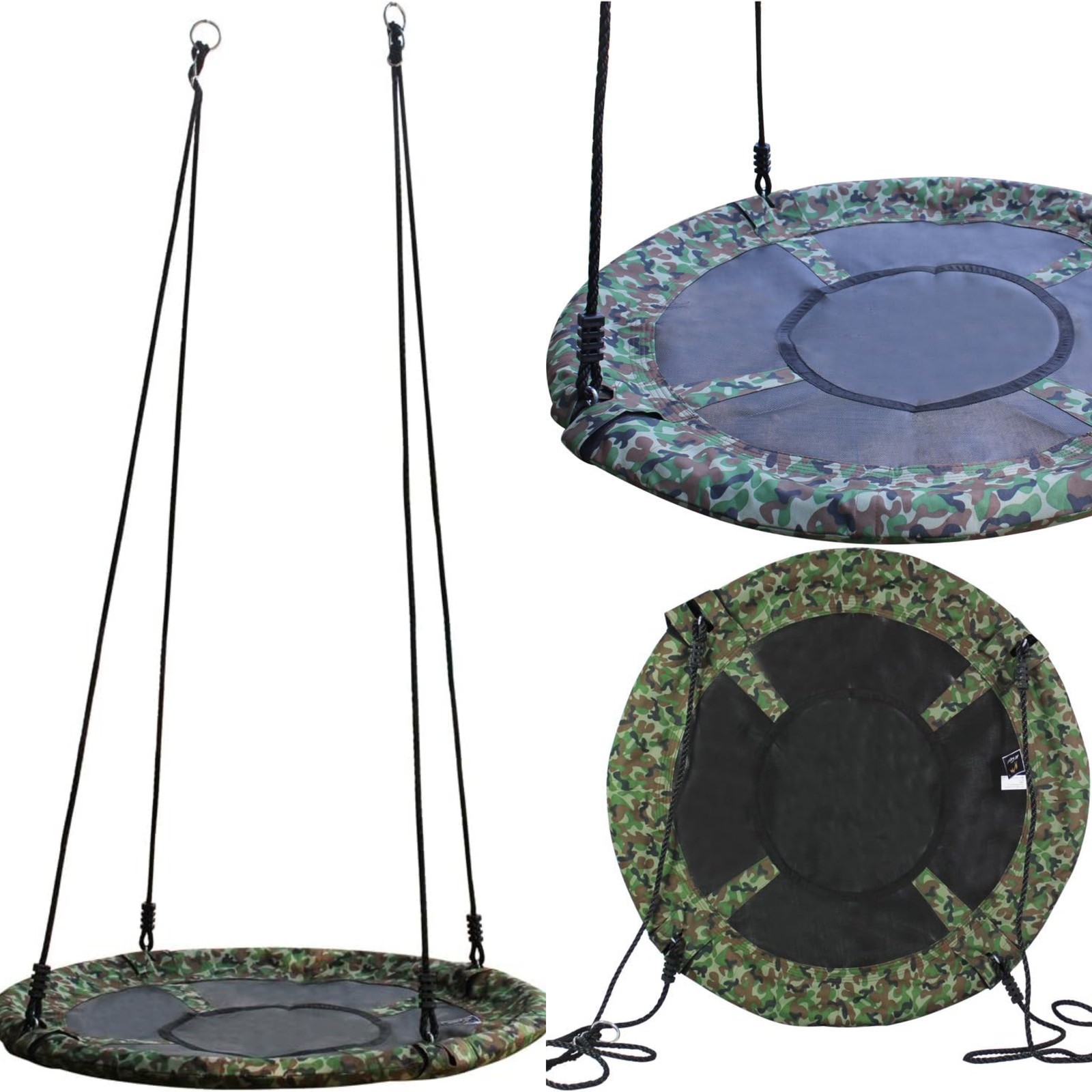 Kids Adult 40"tree Swing Seat Heavy Duty Outdoor Hanging Rope Round Nest Swing