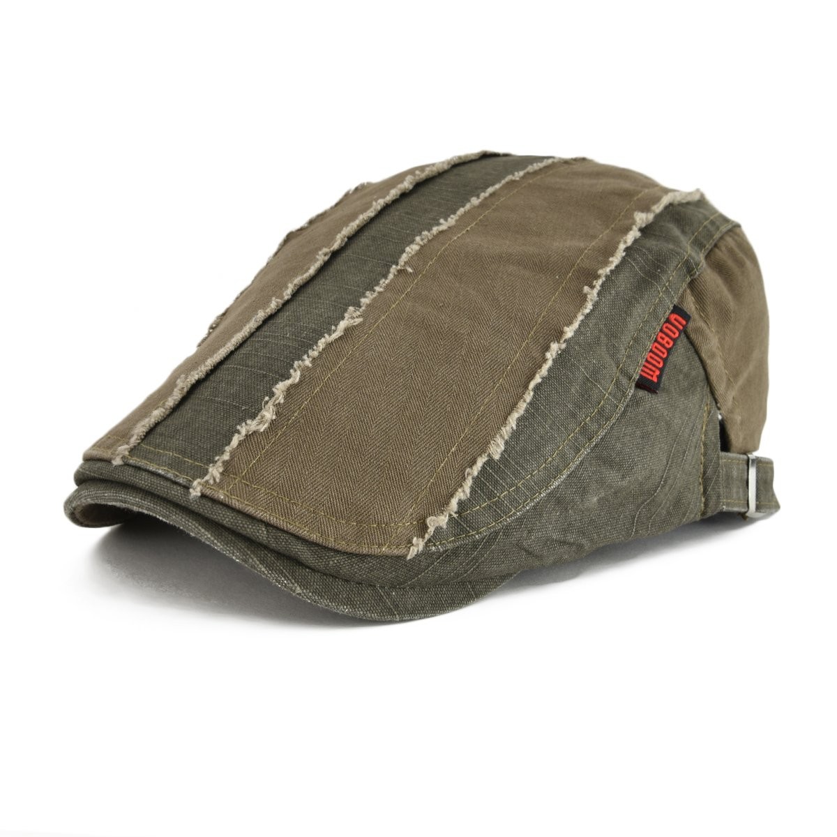 VOBOOM 100% Cotton Distressed Ivy Newsboy Caps Cabbie Gatsby Hat