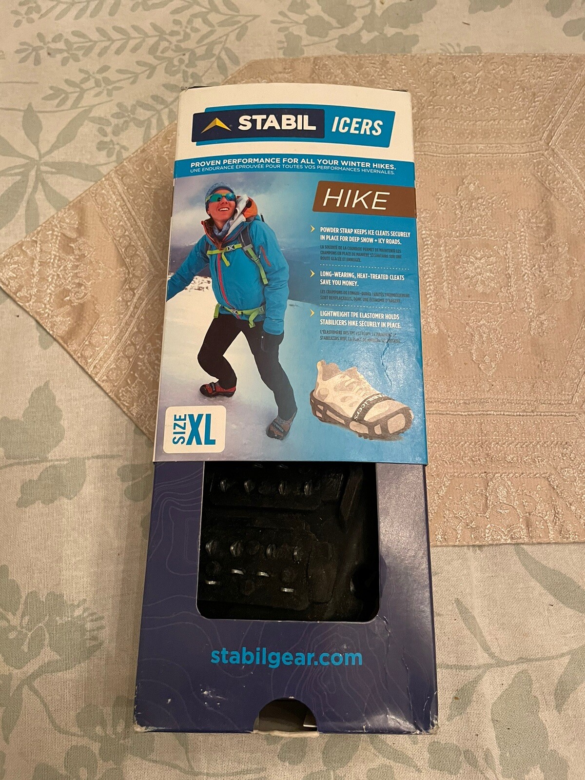 Stabil icers RUN Ice Cleats for Winter Running in snow/ice Men's Size XL