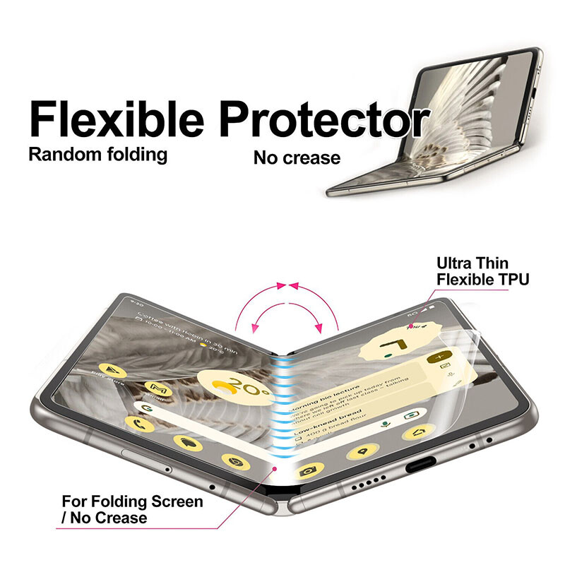 3in1 Soft Hydrogel Film Front+Inner+Back Screen Protector For Google Pixel Fold