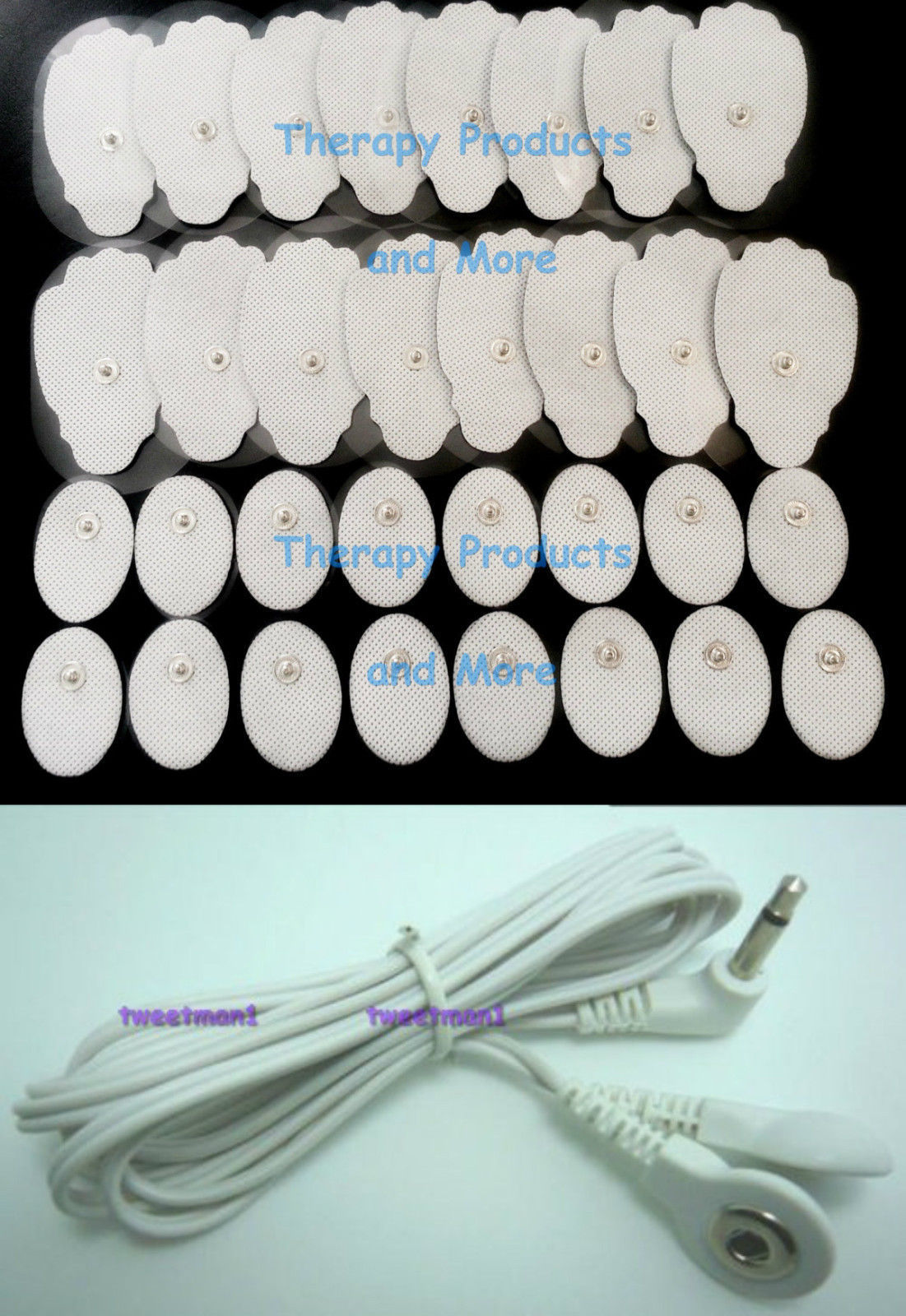 OMRON HV-F124/HV-F124P/HV-F125/HV-F126 Compatible Lead Wire+ (16 LG+16 SM) Pads