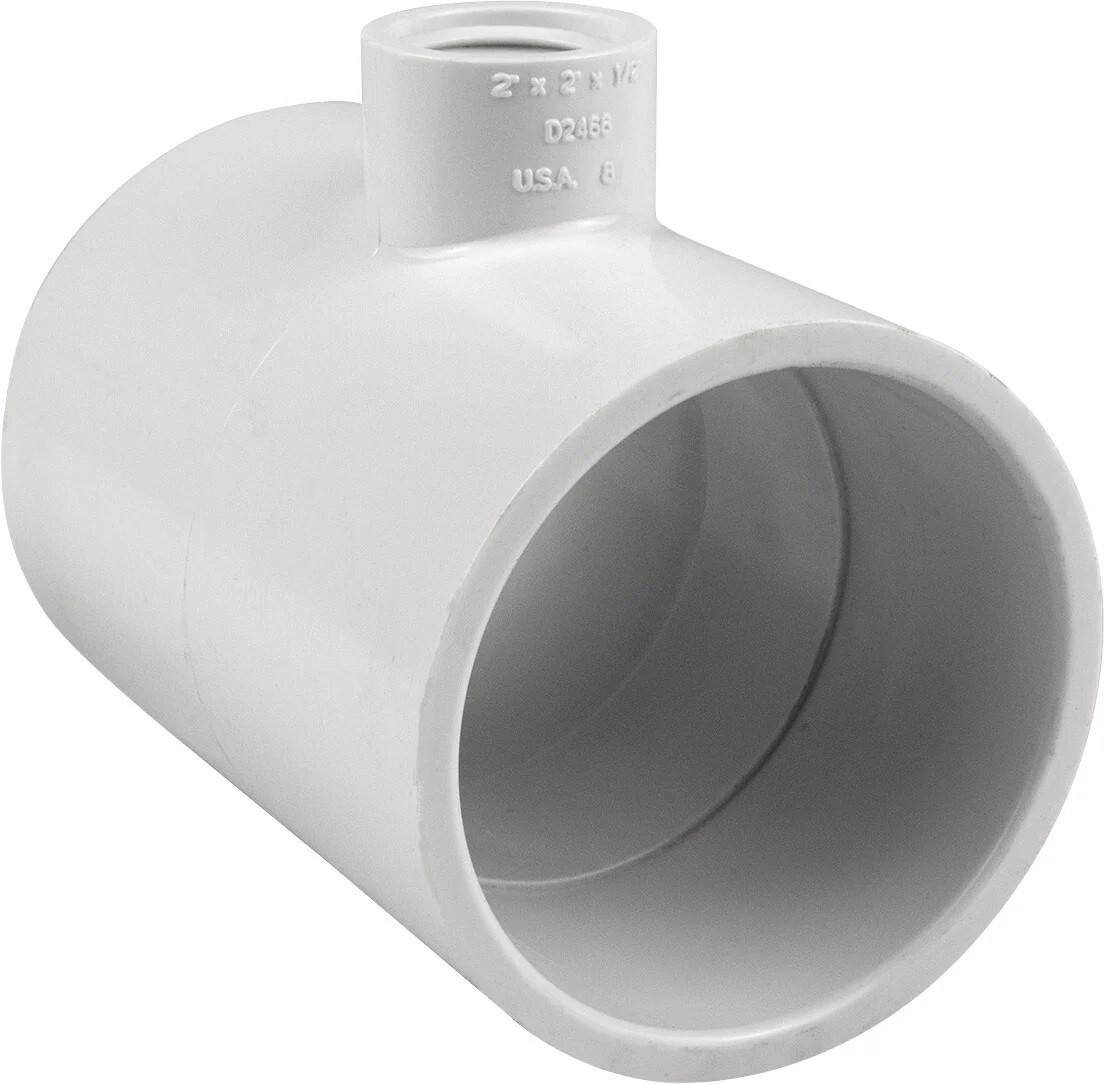 New 2"x2"x0.5" NPT Thread Generic Pipe Tee for Hayward® Salt System Flow Switch