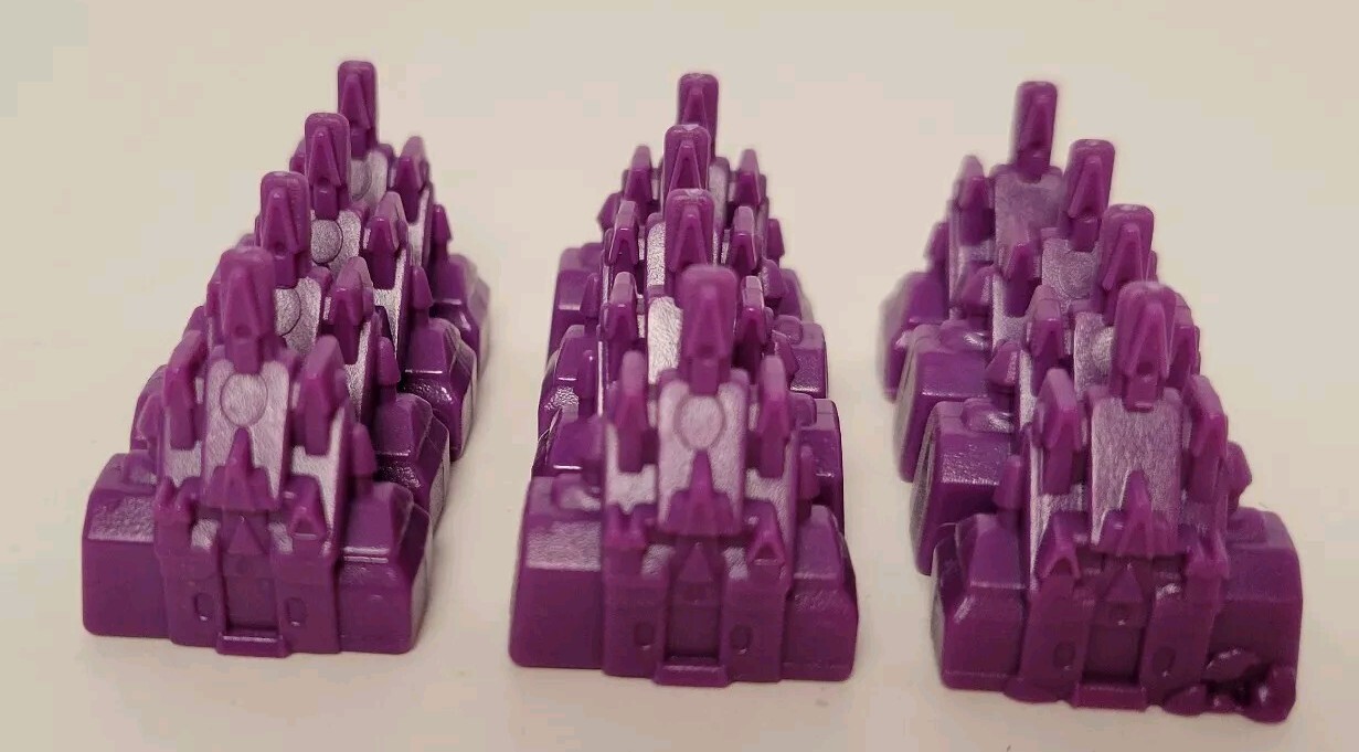 12 x Castle 32 X Village Hotel Disney Frozen II Monopoly Spare Replacement Parts