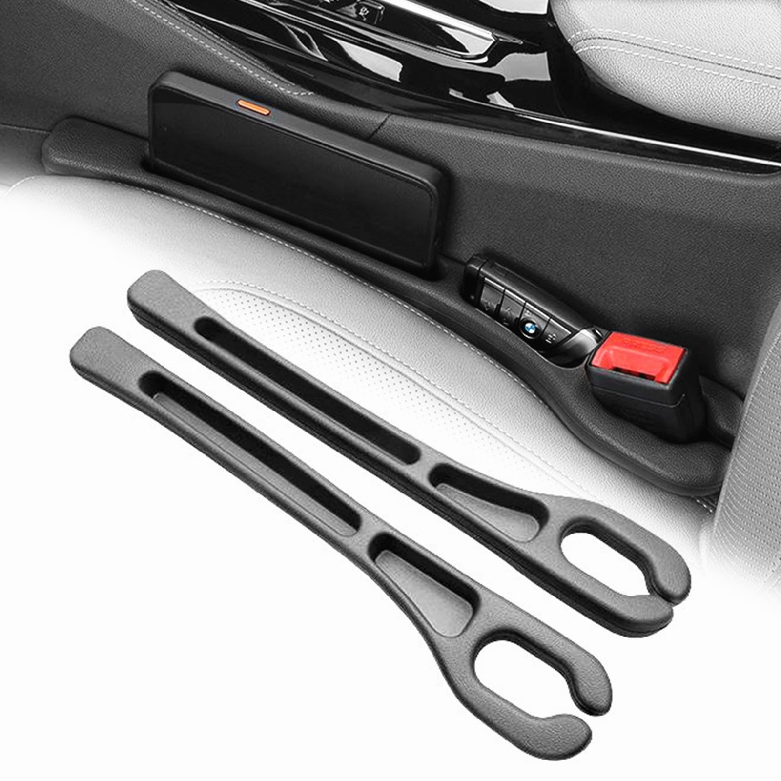 EXUIKO 2 Pack No Drop Car Seat Gap Filler Guard, Stopper/Catcher to Fill the ...