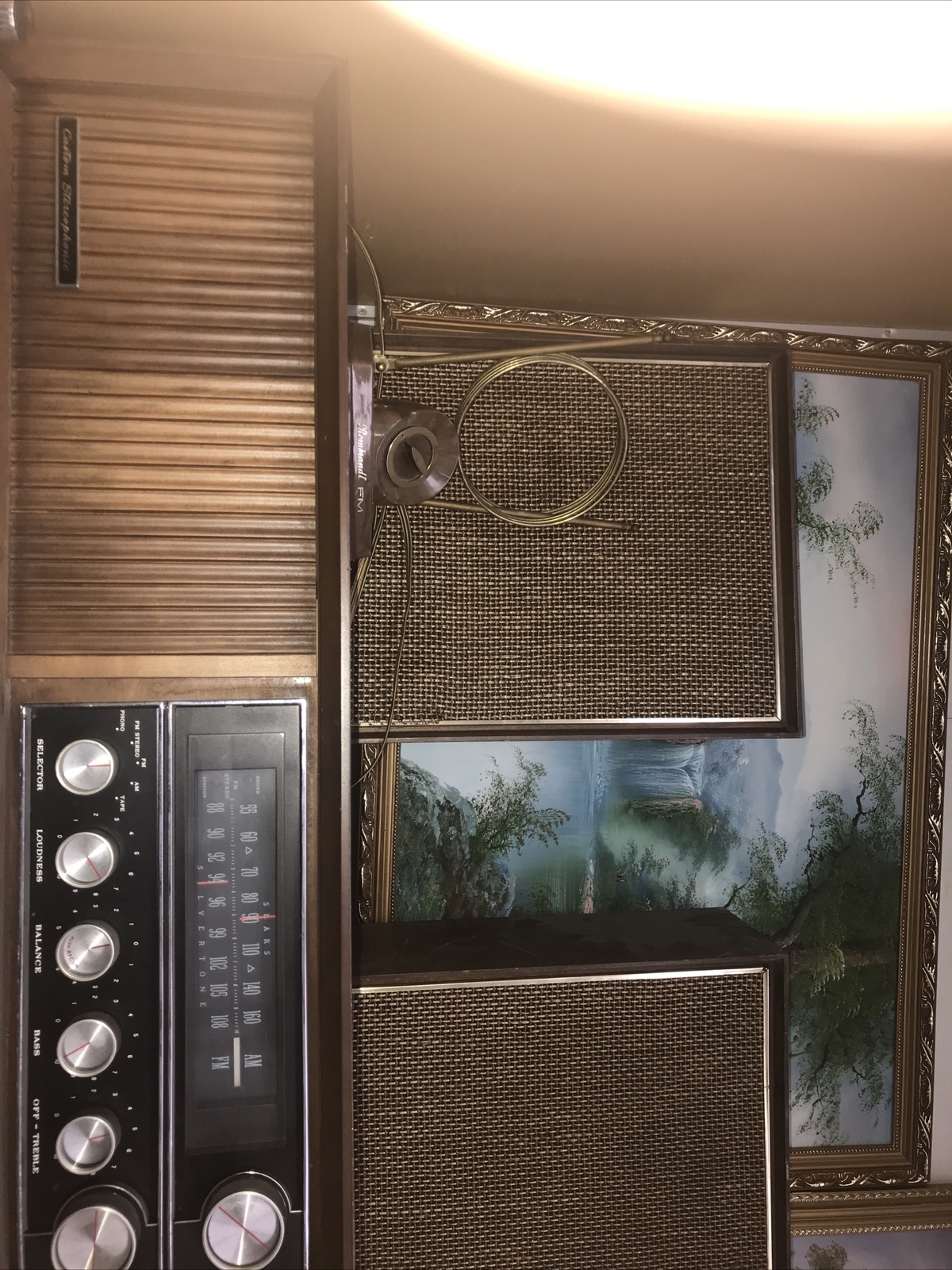 Silvertone 7407 Stereophonic Tube Receiver/Amplifier With matching Speakers