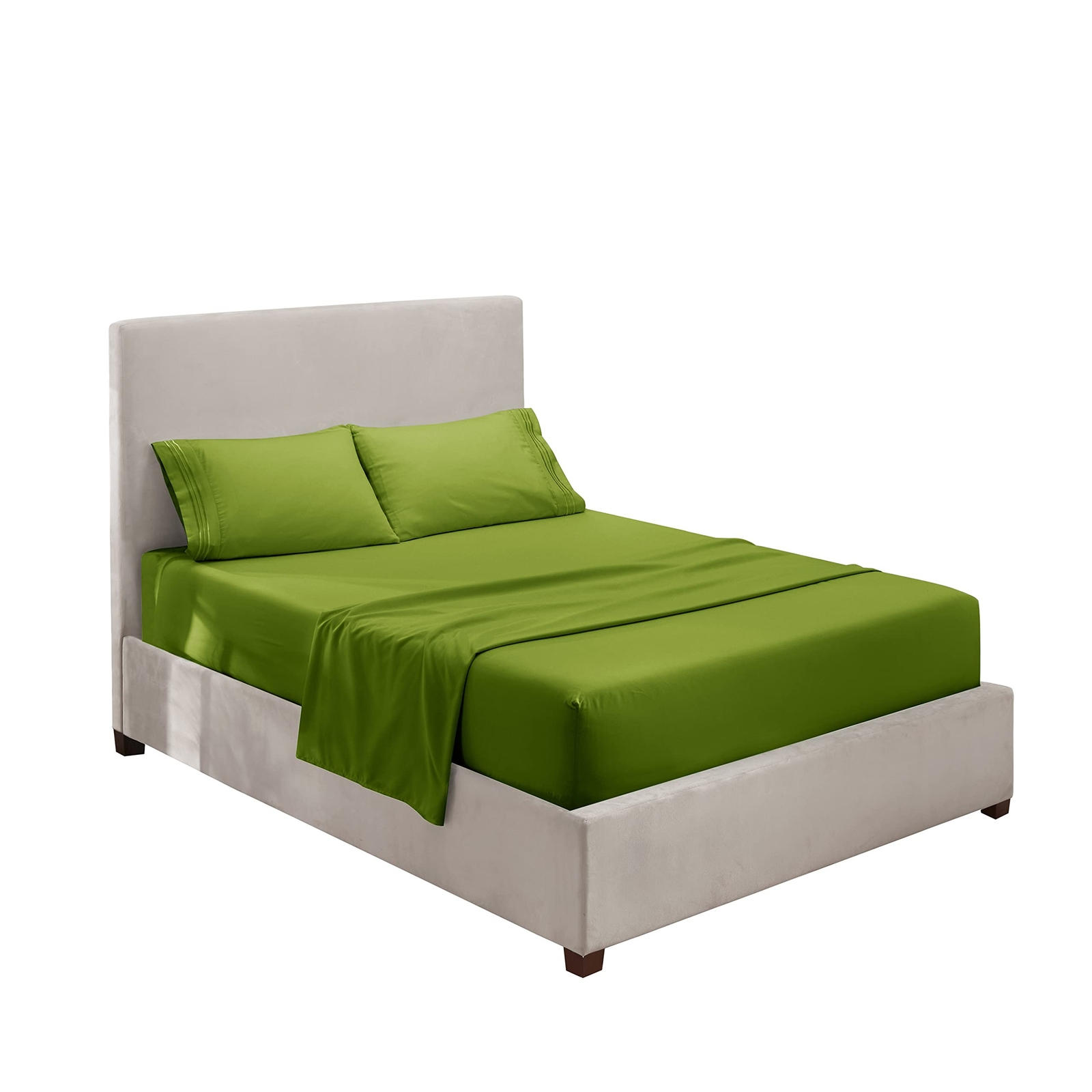 Clara Clark Queen Sheets Set, Deep Pocket Bed Sheets for Queen Size Bed - 4 P...