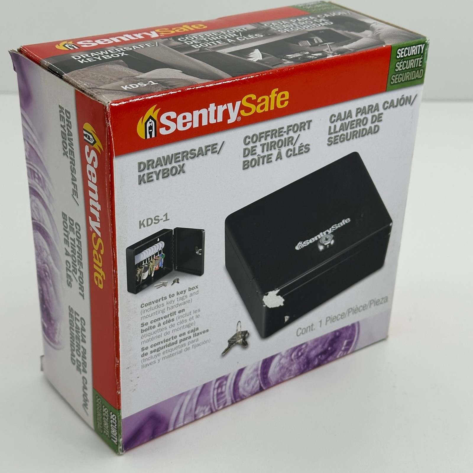 SentrySafe KDS-1 Drawer Safe Key Lock Cash Box Security Safe New Open Box
