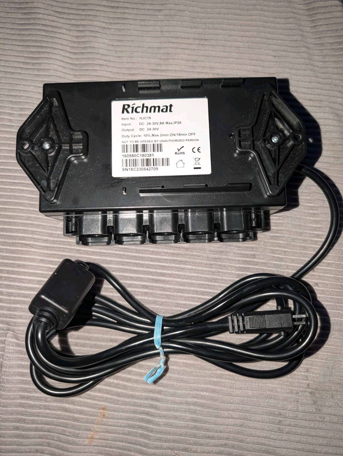 Richmat HJC18 Adjustable Bed Control Box Recliner Motor Actuator Unit Open Box
