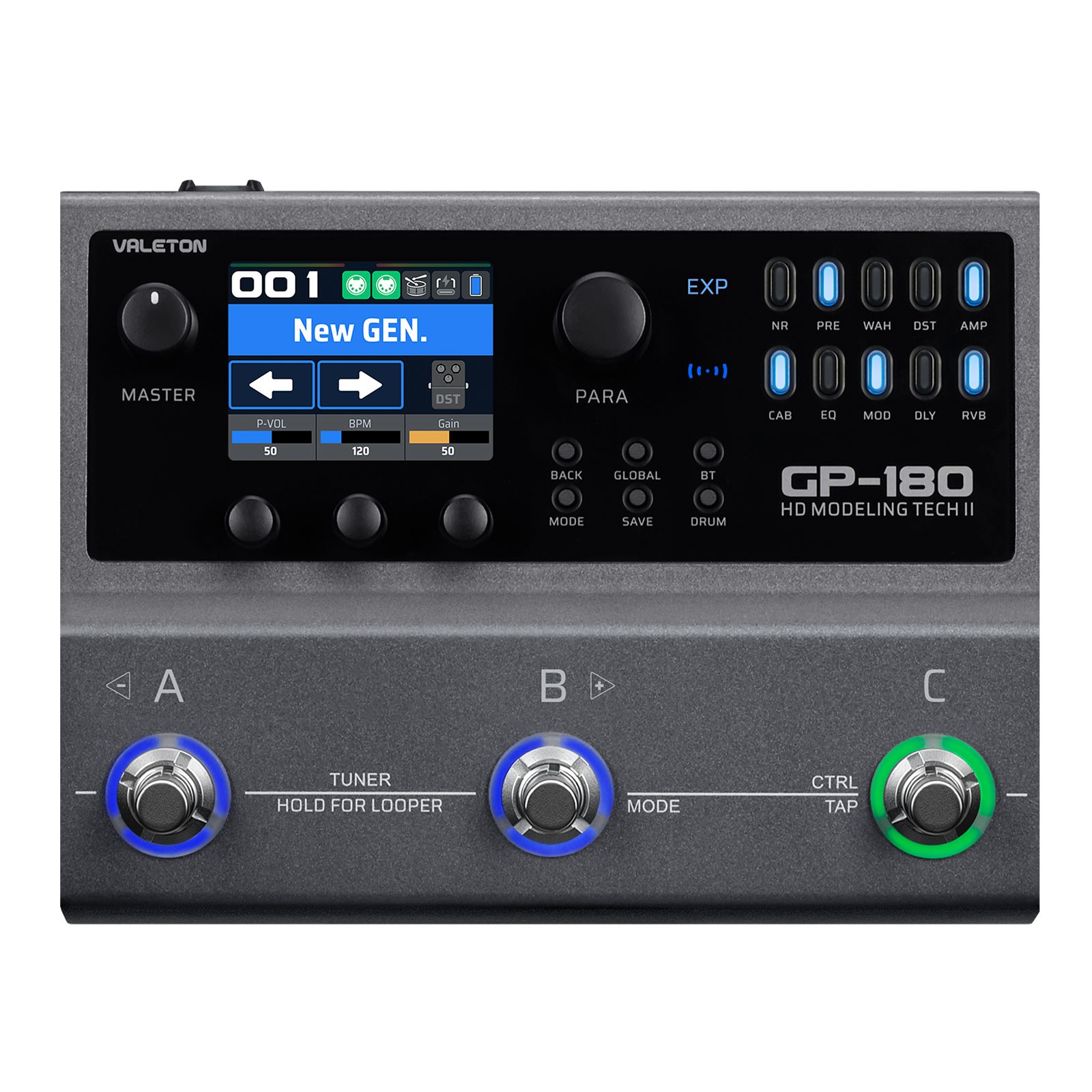 Valeton GP-180 Multi-Effects Guitar Processor with HD Modeling