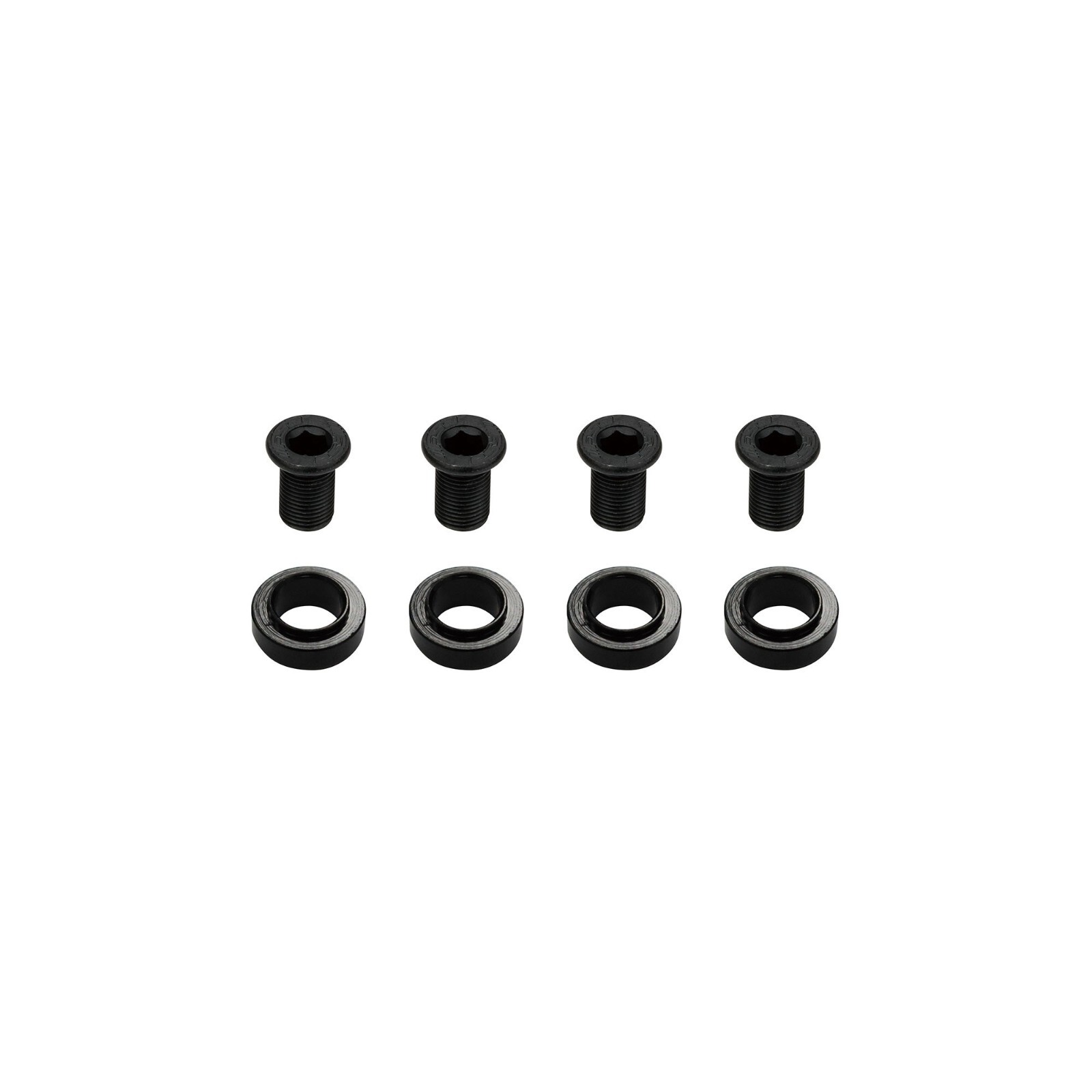 FSA CHAINRING BOLT SPACER SET 4X GOSSAMER ABS E0024 BLACK MW426 390-0073000150