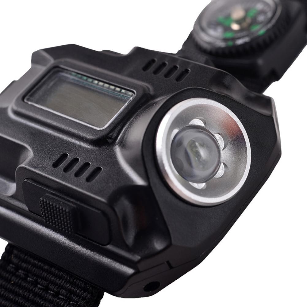 LED Wrist Watch Flashlight Torch Light USB Charging Rechargeable Flashlight C
