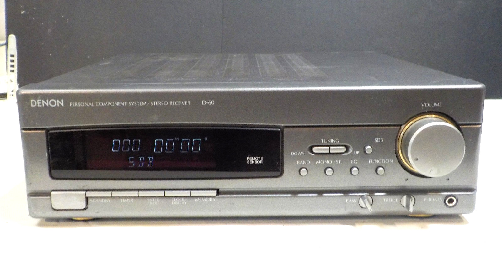 Vintage DENON D-60 Component System Stereo Receiver Amplifier WORKS