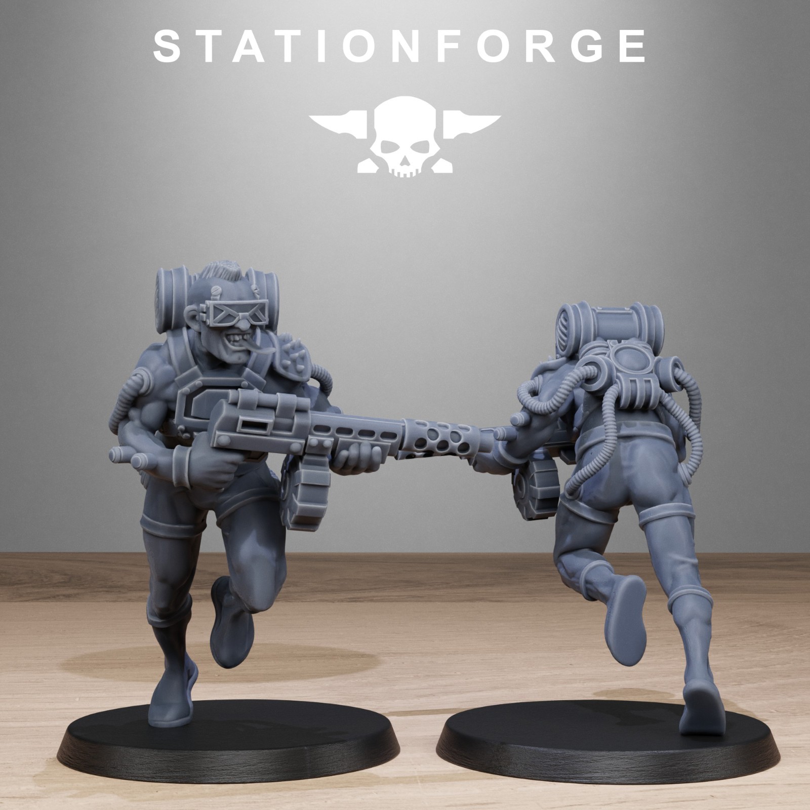 The Corrupted AbHumans from Station Forge 32mm