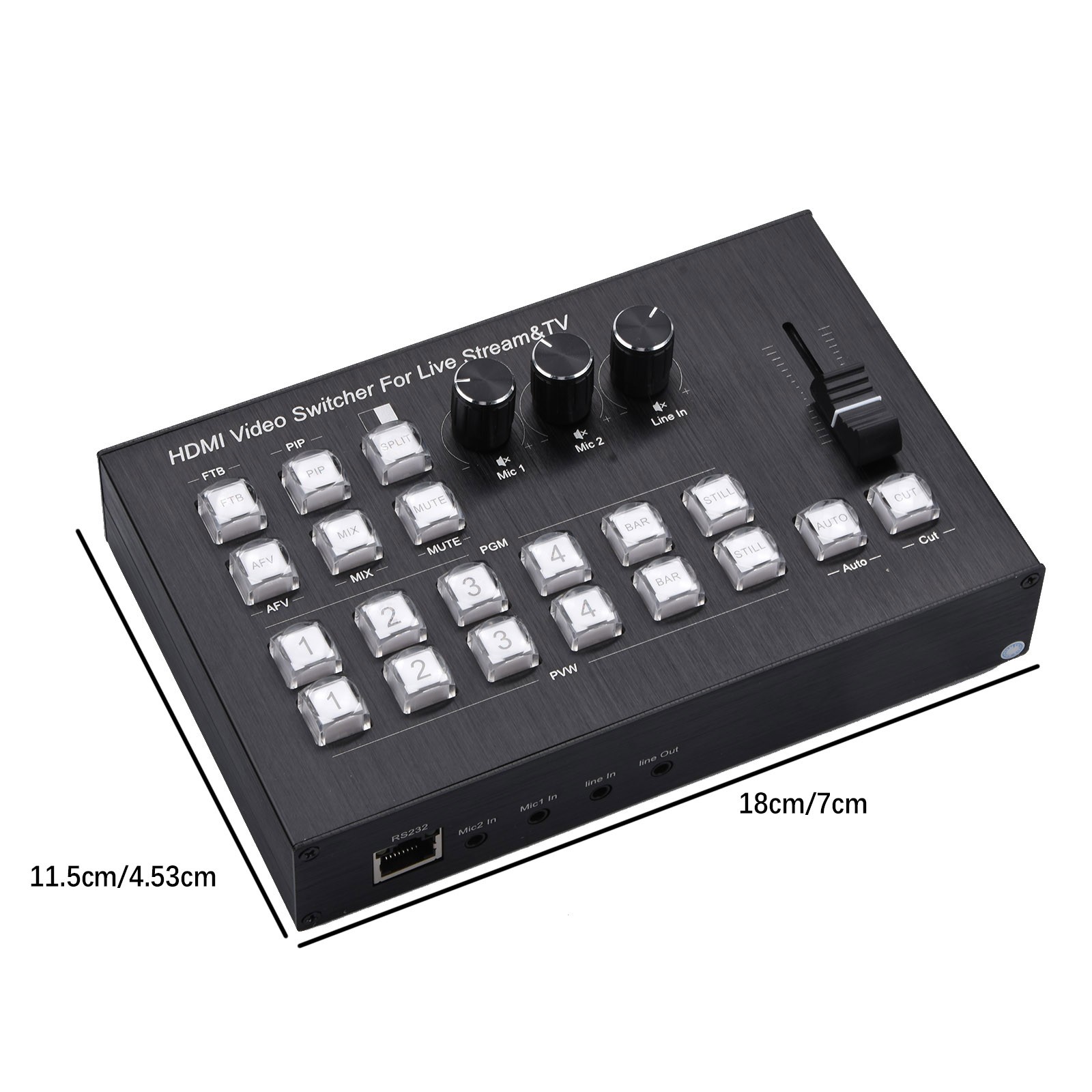 4K Video Switcher HD Camera Stream Live Production Broadcast Station Controller