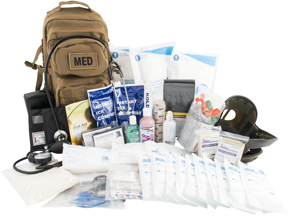 Tactical Trauma First Aid Back Pack Kit "230 Items"