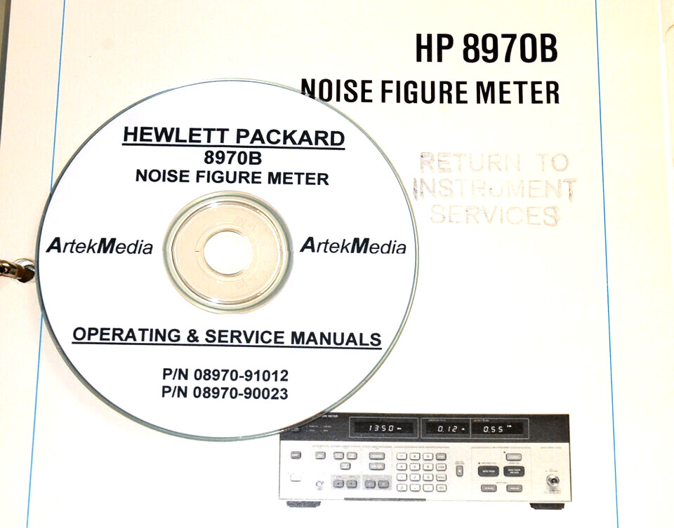 HP 8970B Noise Figure Meter Operating-Service Manuals (2 vol)