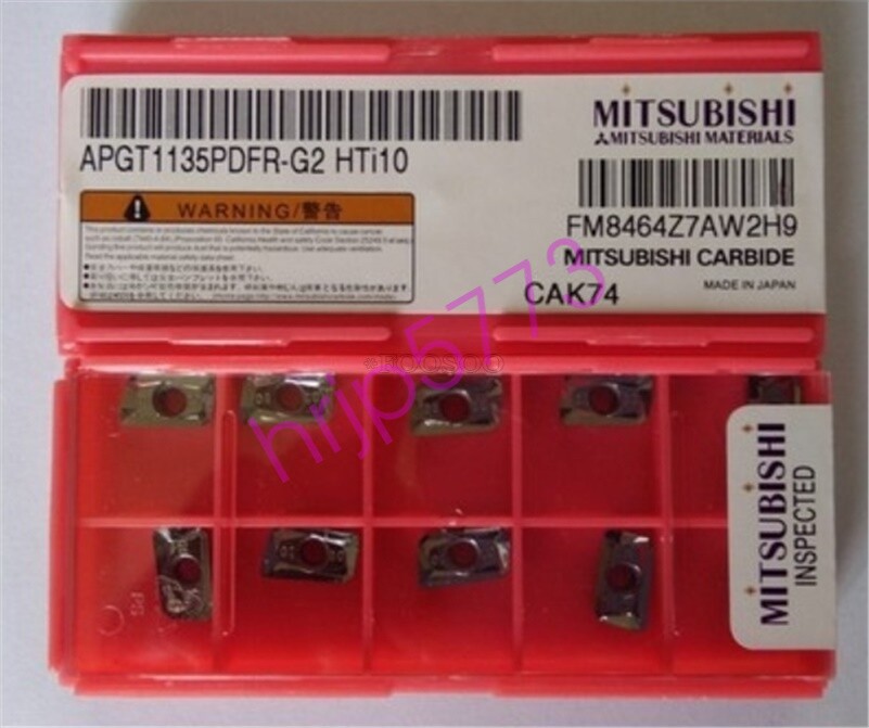 10Pcs Mitsubishi APGT1135PDFR-G2 HTI10 Aluminum Inserts pq