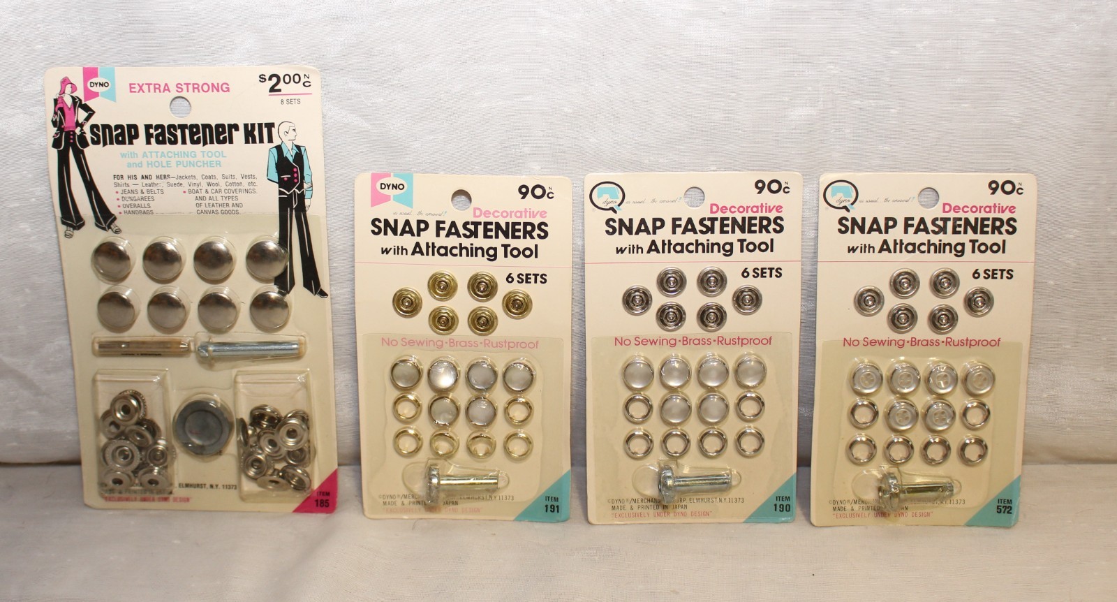 DYNO Snap Fastener Kit and Snap Fasteners with Attaching tool NEW