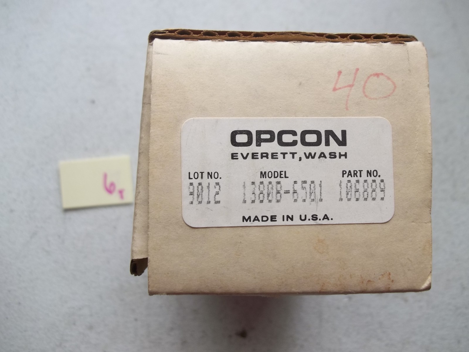 NIB OPCON PROXIMITY SENSOR 1380B-6501 106889 (WL39-2)