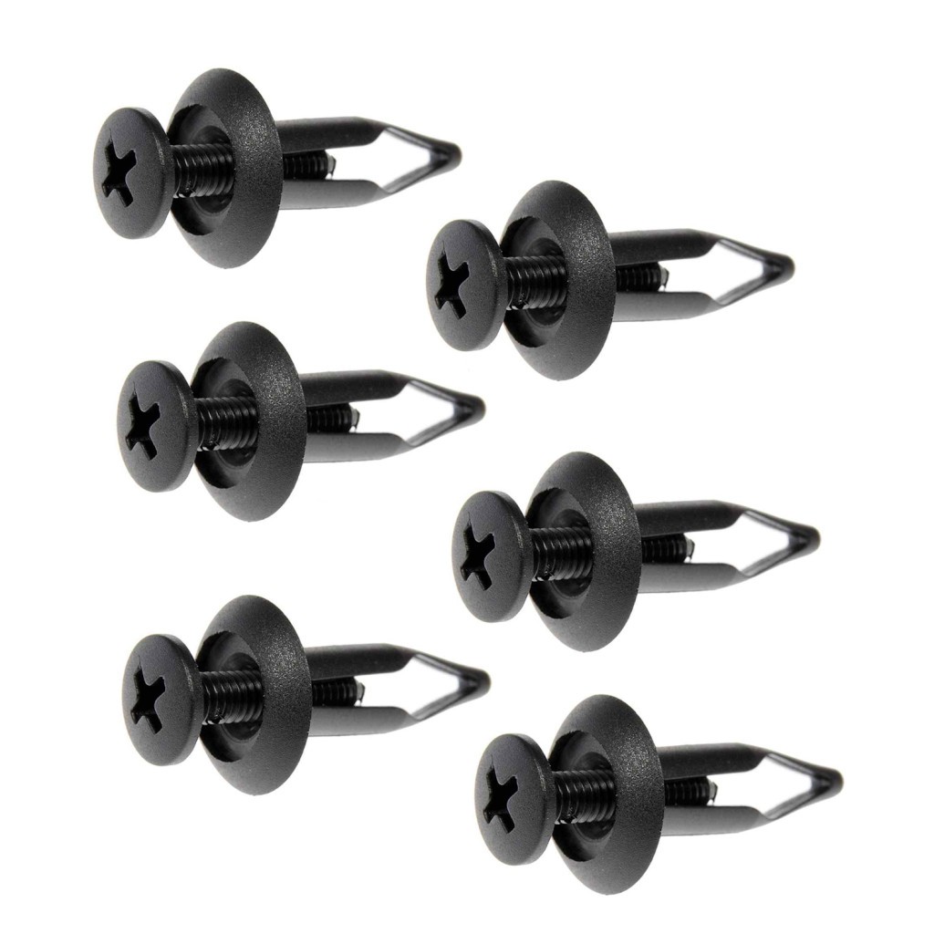 For Ford F-250 HD 1997 Rivets | Nylon | Black | 6 Pieces | 6502871, 91502SM40000