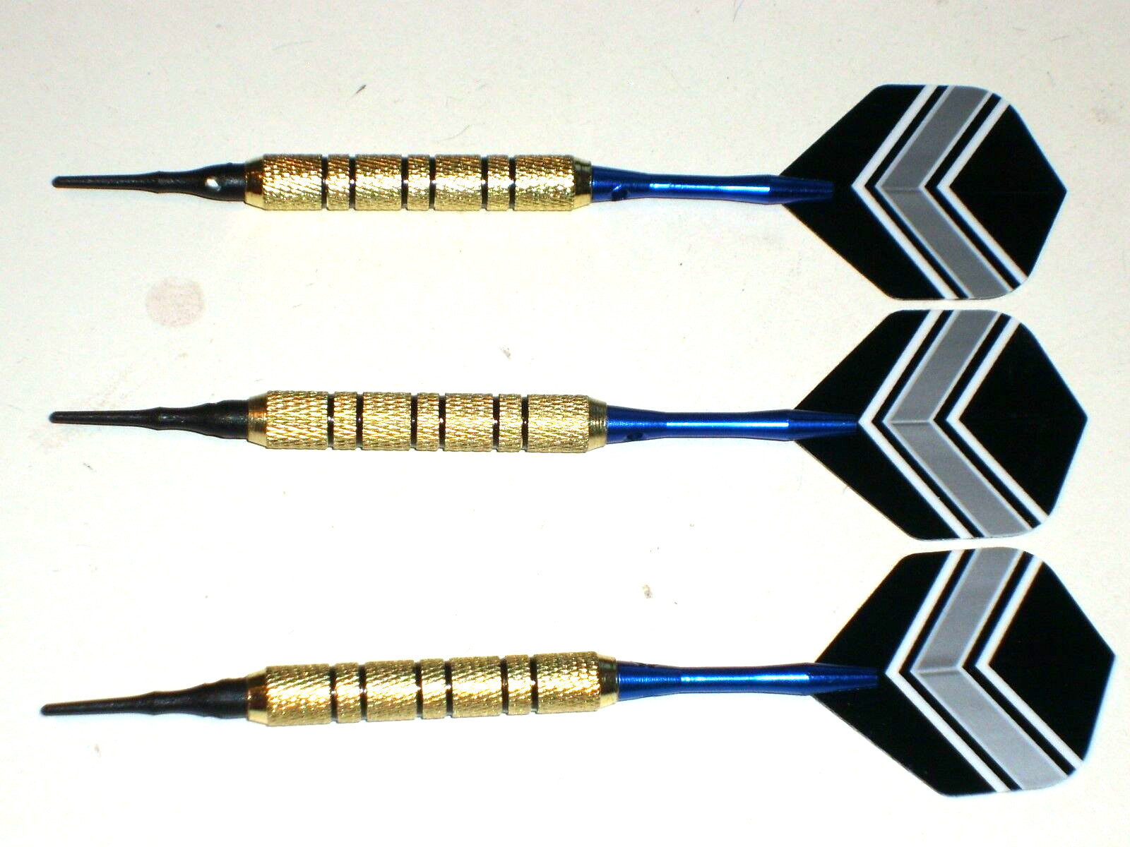 Soft Tip Darts, 18 Gram Brass with Aluminum Shafts, New #1644
