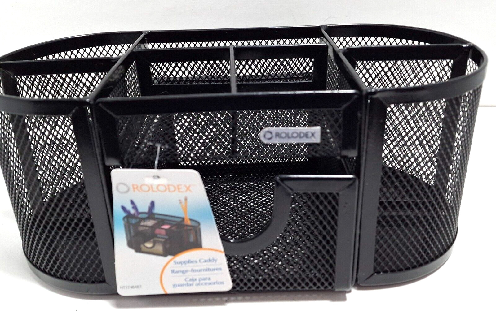 Rolodex Mesh Oval Supply Caddy, Black  New w/tags  #HT1746467