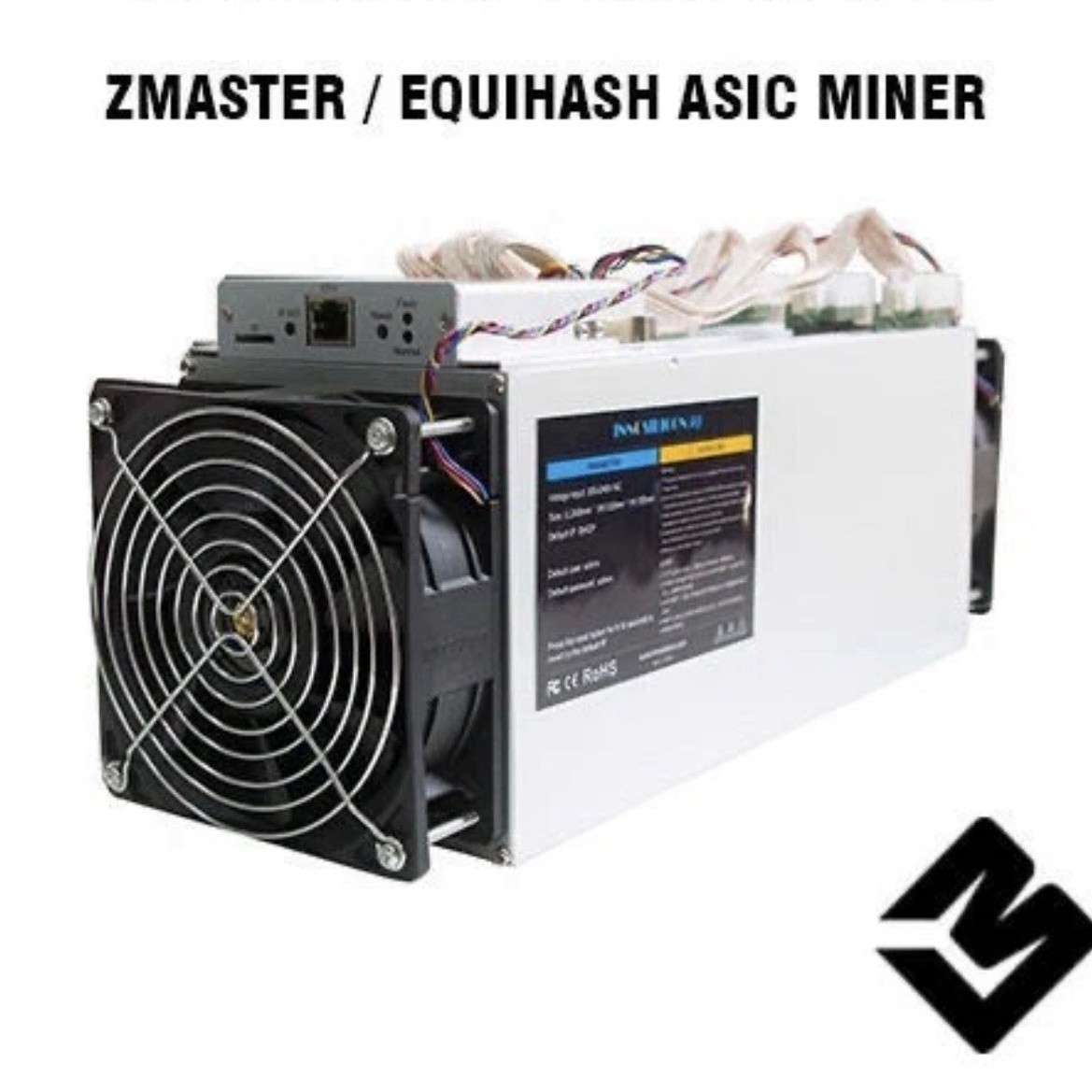 TWO (2) INNOSILICON A9 ZMaster ASIC Crypto - ZCash ZEC Miner w PSU - 50+KSOL