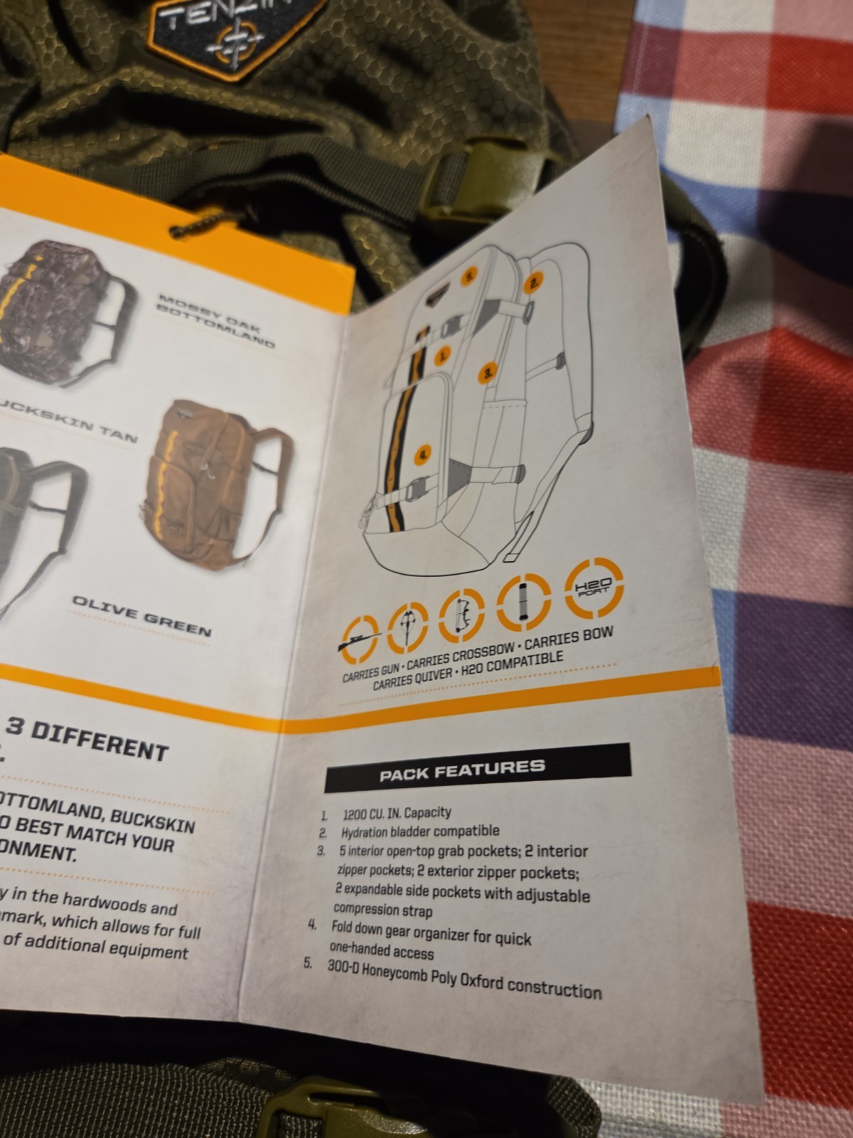 BackPack TENZING 1200 Whitetail Hydration Bladder Compatible, *FREE SHIPPING**