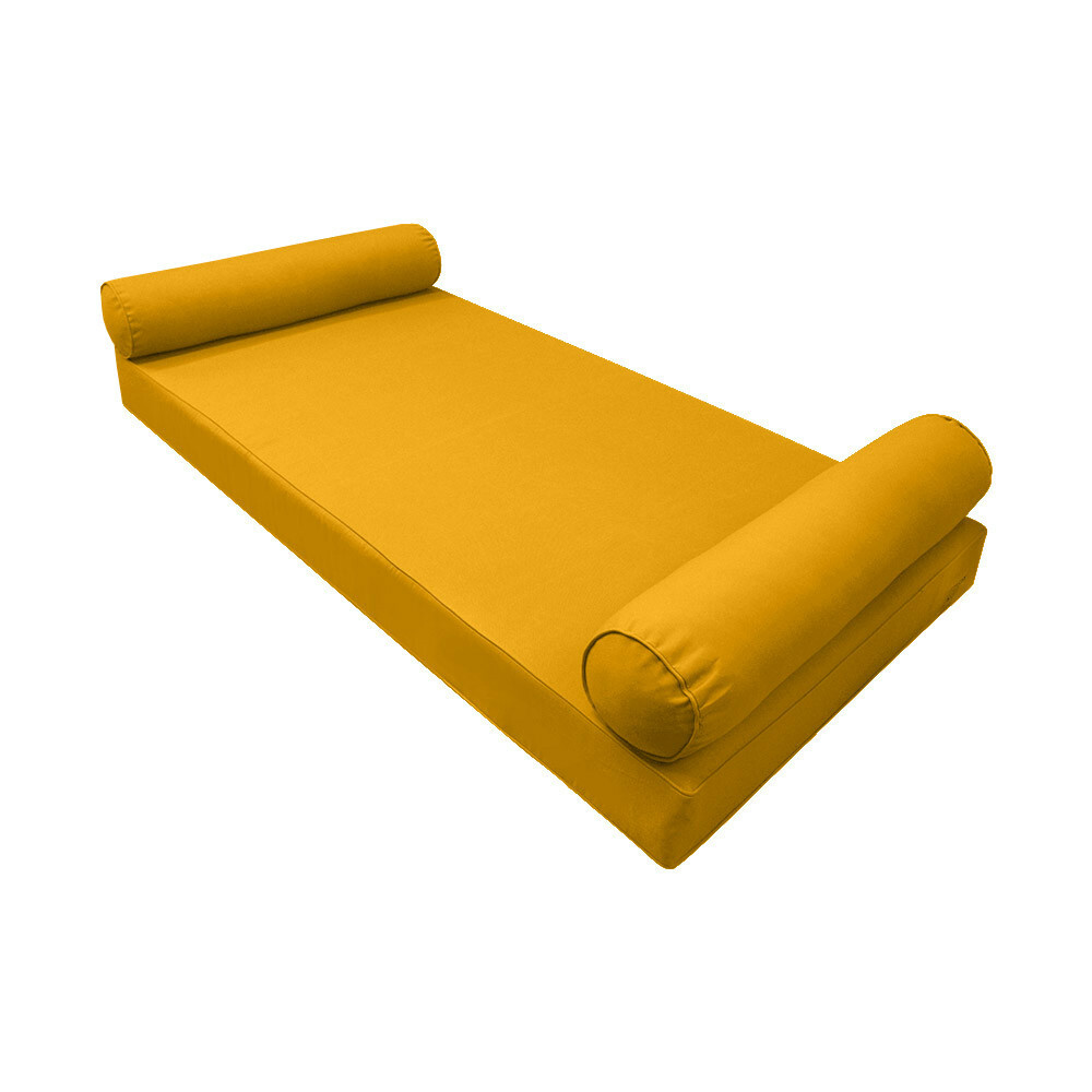 |SLIPCOVER ONLY|S5 Daybed Mattress Bolster Pillow Covers Pipe Trim Full AD108
