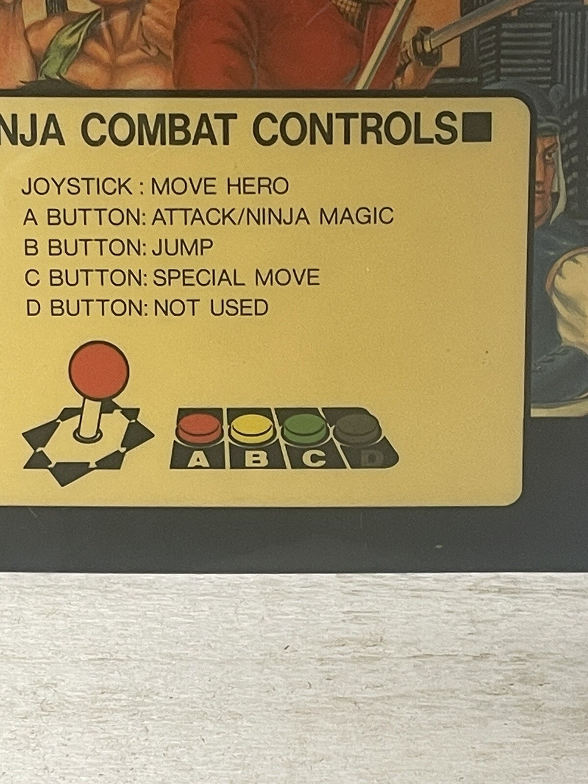 Ninja Combat Arcade Replacement Card Vintage Fast Shipping
