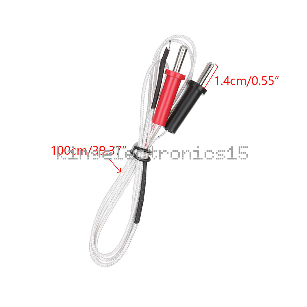 -50℃ to 350℃ K-type Temperature Test Thermocouple Sensor Probe 100cm Wire  NEW