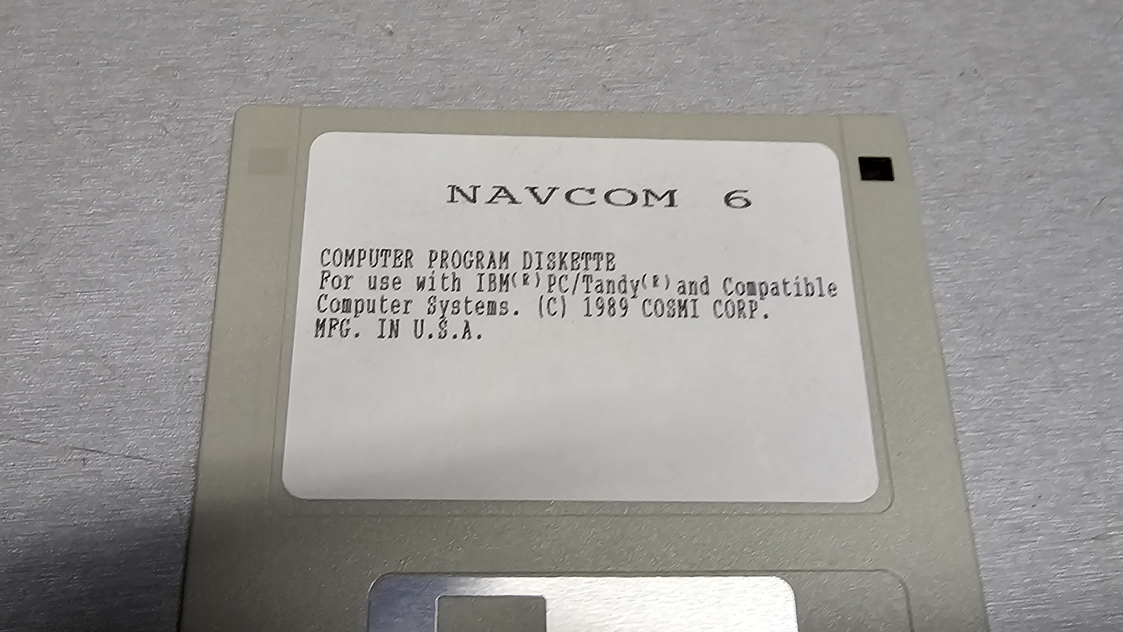 Big Box Software Cosmi NavCom 6 (The Persian Defense) (IBM)(3.5" Disk)
