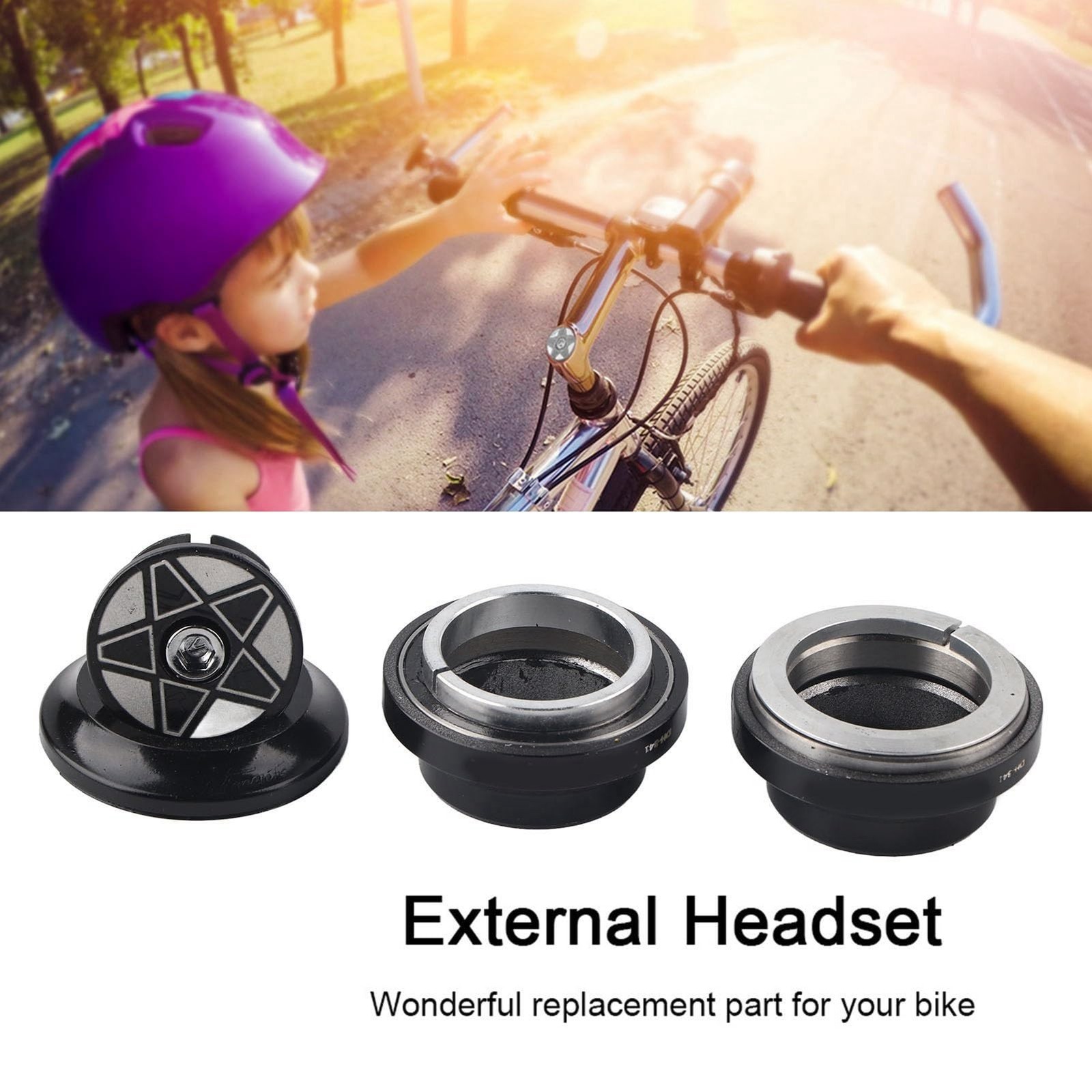 Bicycle Fork Headset 34mm Mountain Road Bike Threadless Bearing Component