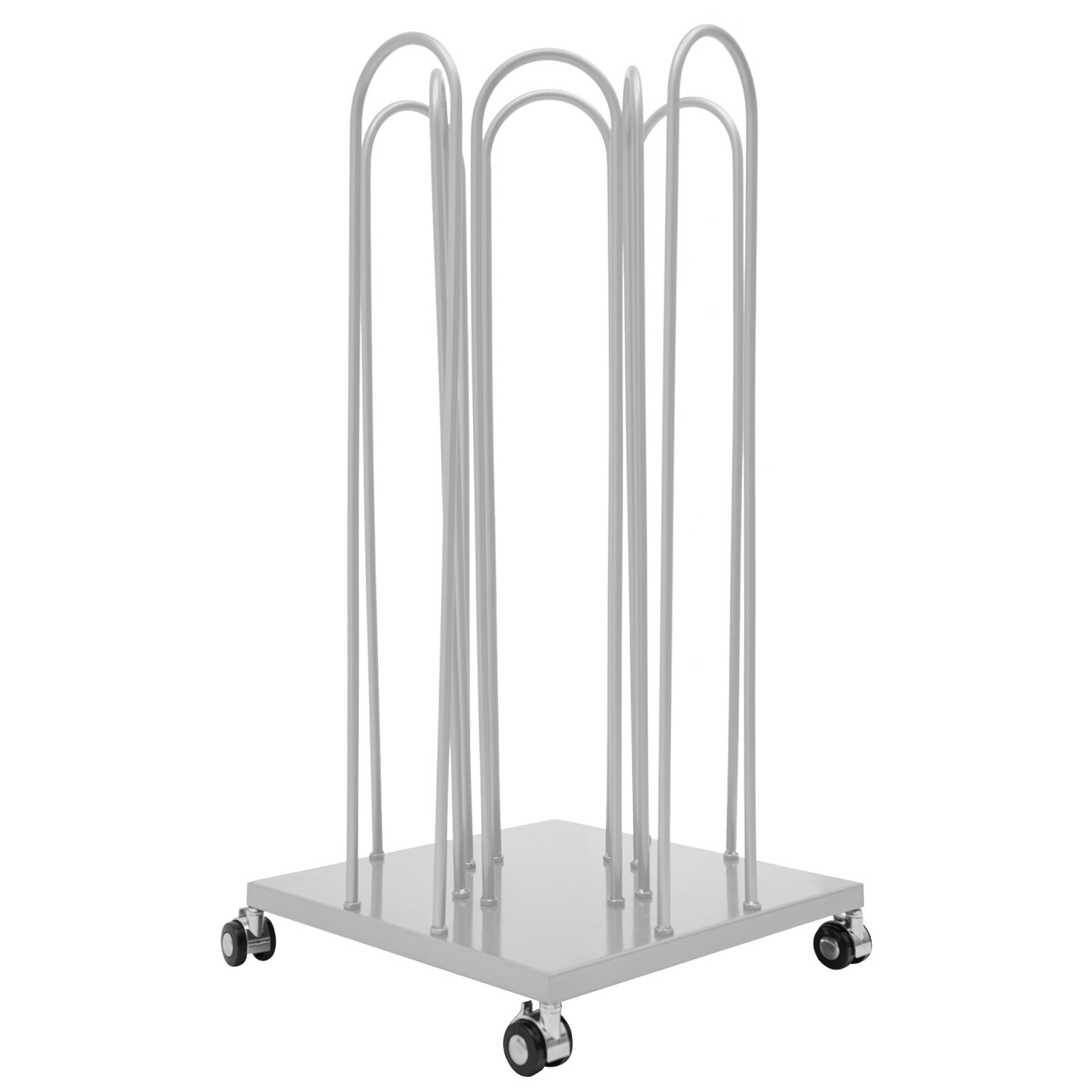 Hanger Storage Rack 4-in-1 Hanger Bracket With Rotating Casters Hanger Organizer
