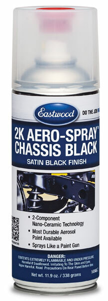 Eastwood Chassis Black Satin 2 Component Coat 30% Gloss 2K Ceramic Aerosol 12 Oz