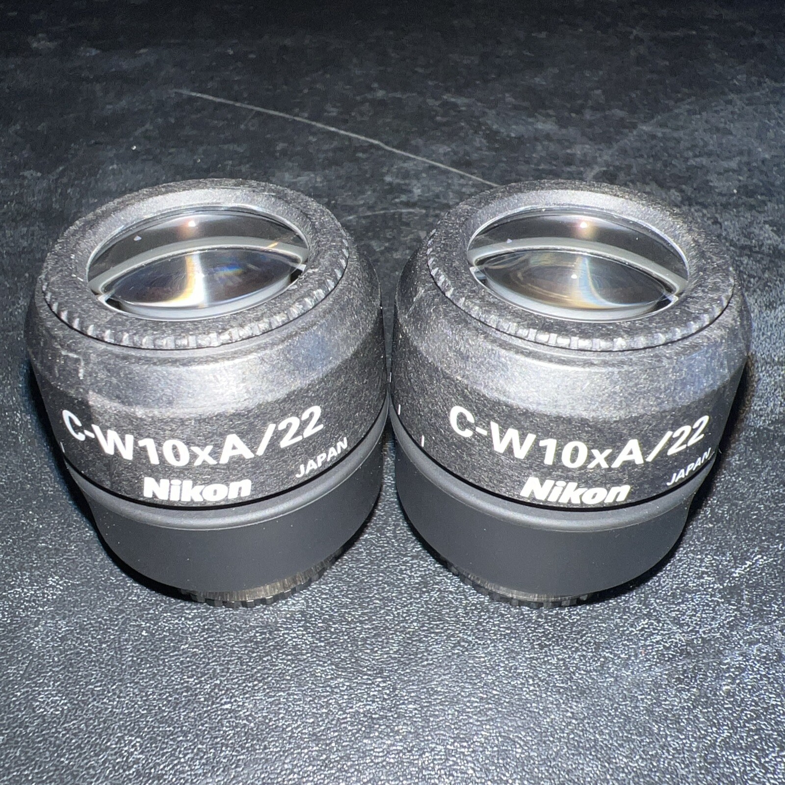 (Pair) Nikon C-W10xA/22 Microscope Eyepieces