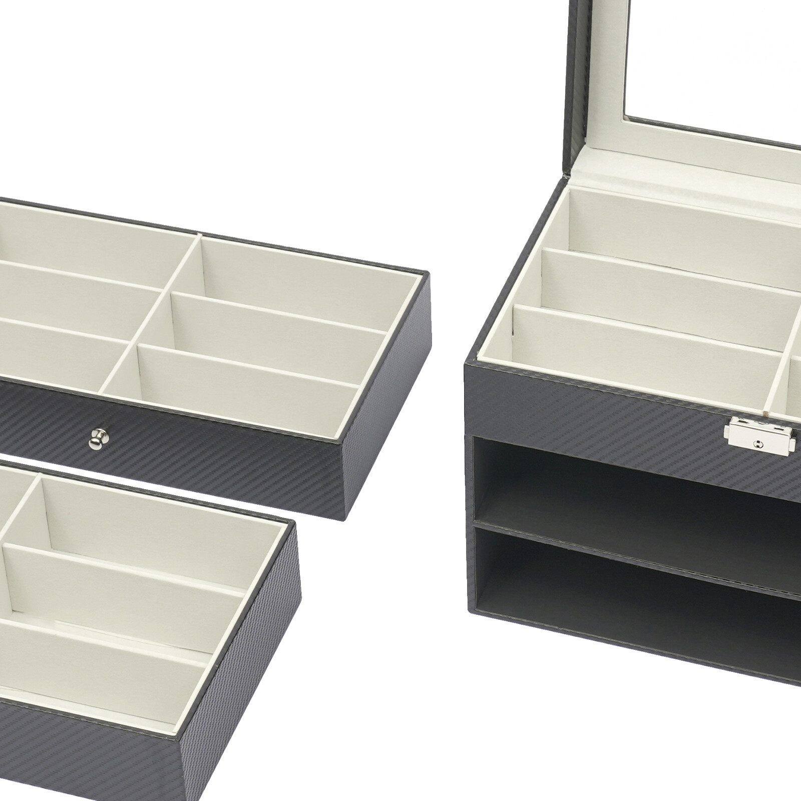 Glasses Case 18Grid Eyewear Display Storage Box Holder Sunglasses Organizer Gift
