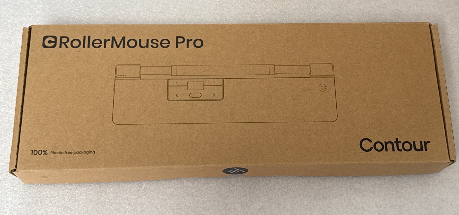 NEW Contour RollerMouse Pro Wired Ergonomic Rollerbar Mouse USB Grey