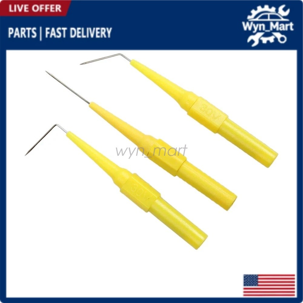 22Pcs Automotive Back Probe Kit Multimeter Test Leads Alligator Clips Wire Tool#