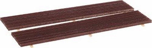 Life Like 1509 HO SceneMaster Flat Car Load Metal Rail Weathering Detail