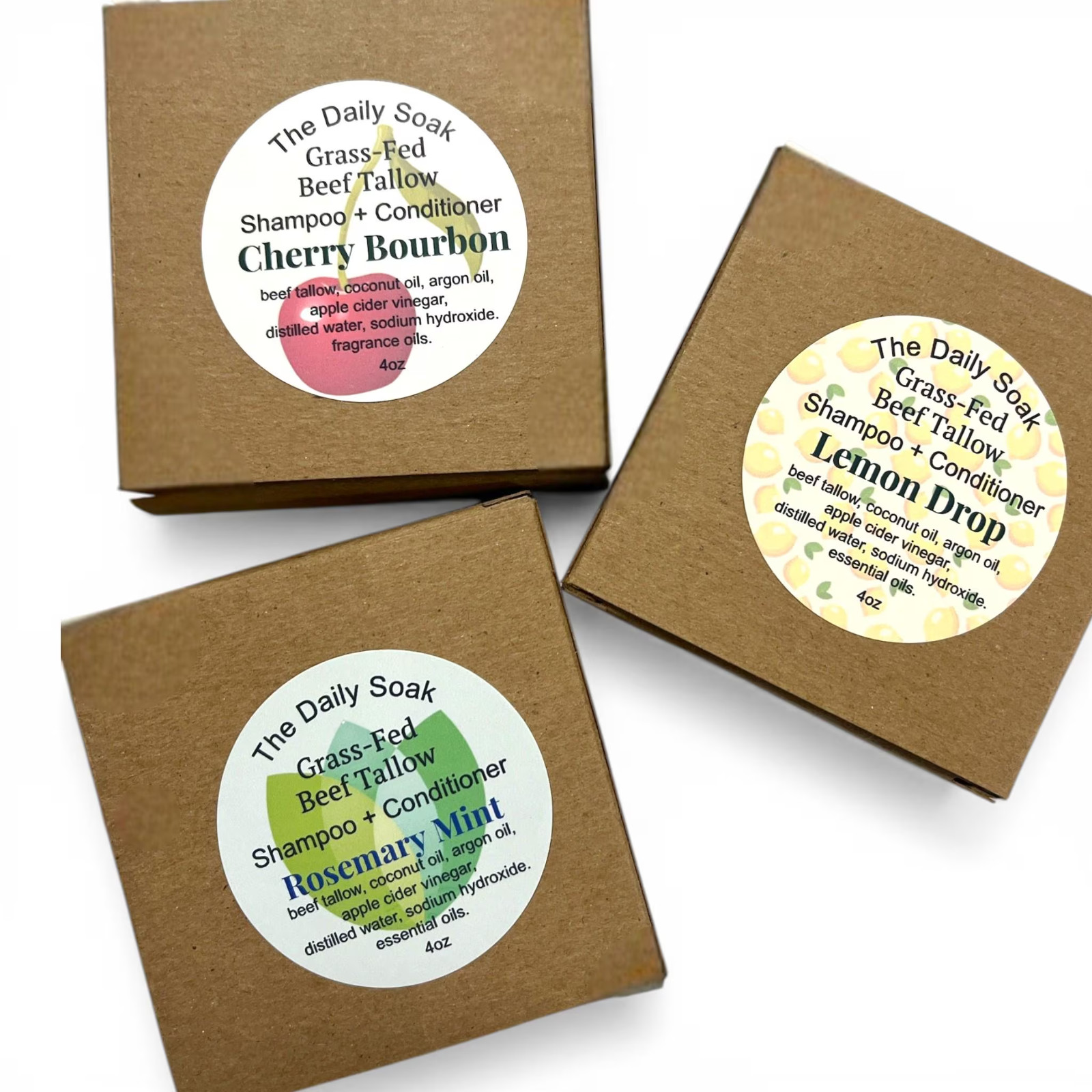 Tallow Shampoo Bar: 2-in-1 Shampoo and Conditioner.