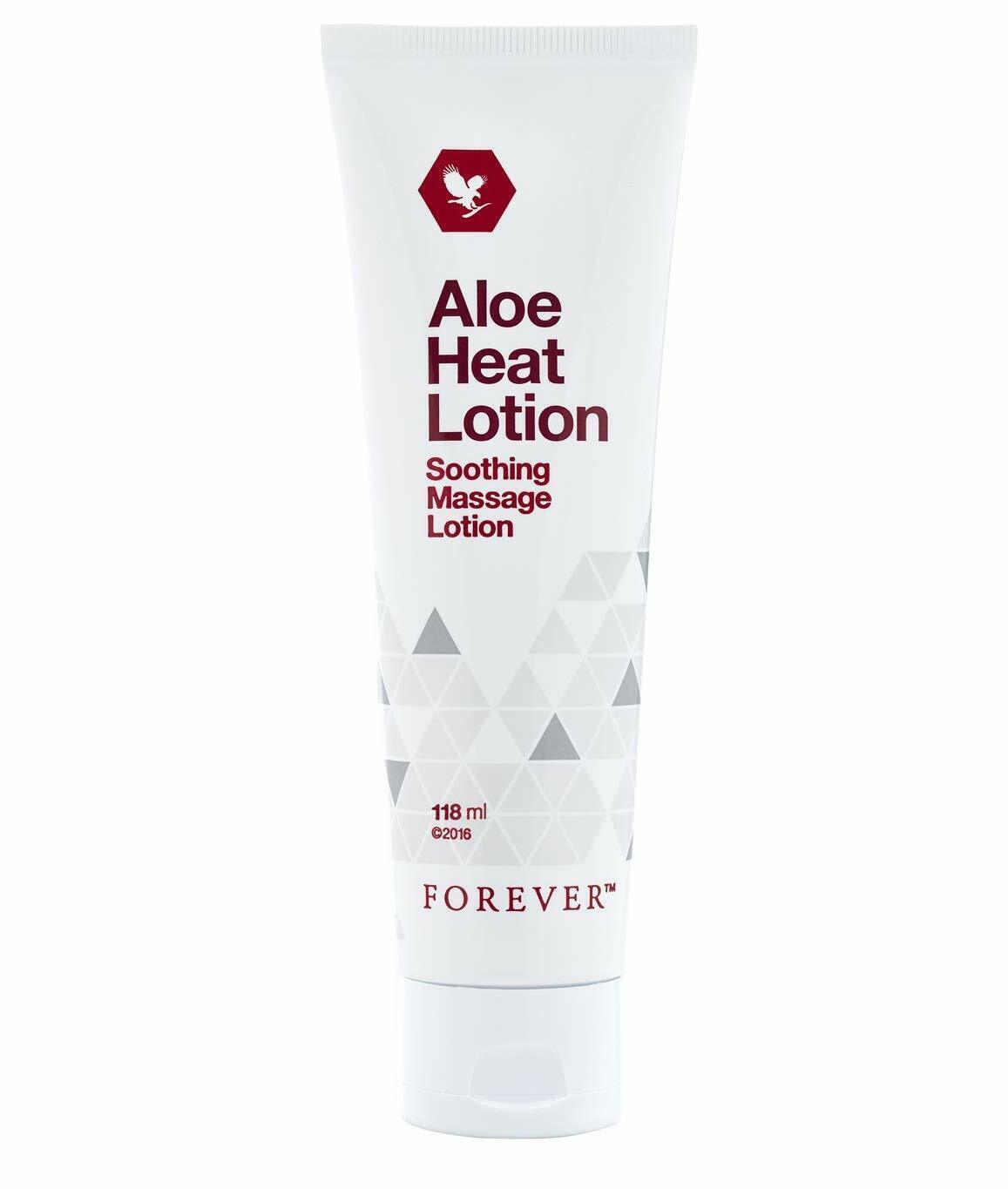 Forever Aloe Heat Lotions Soothing Massage Lotion Sealed 4 oz. - 118ml  free shi