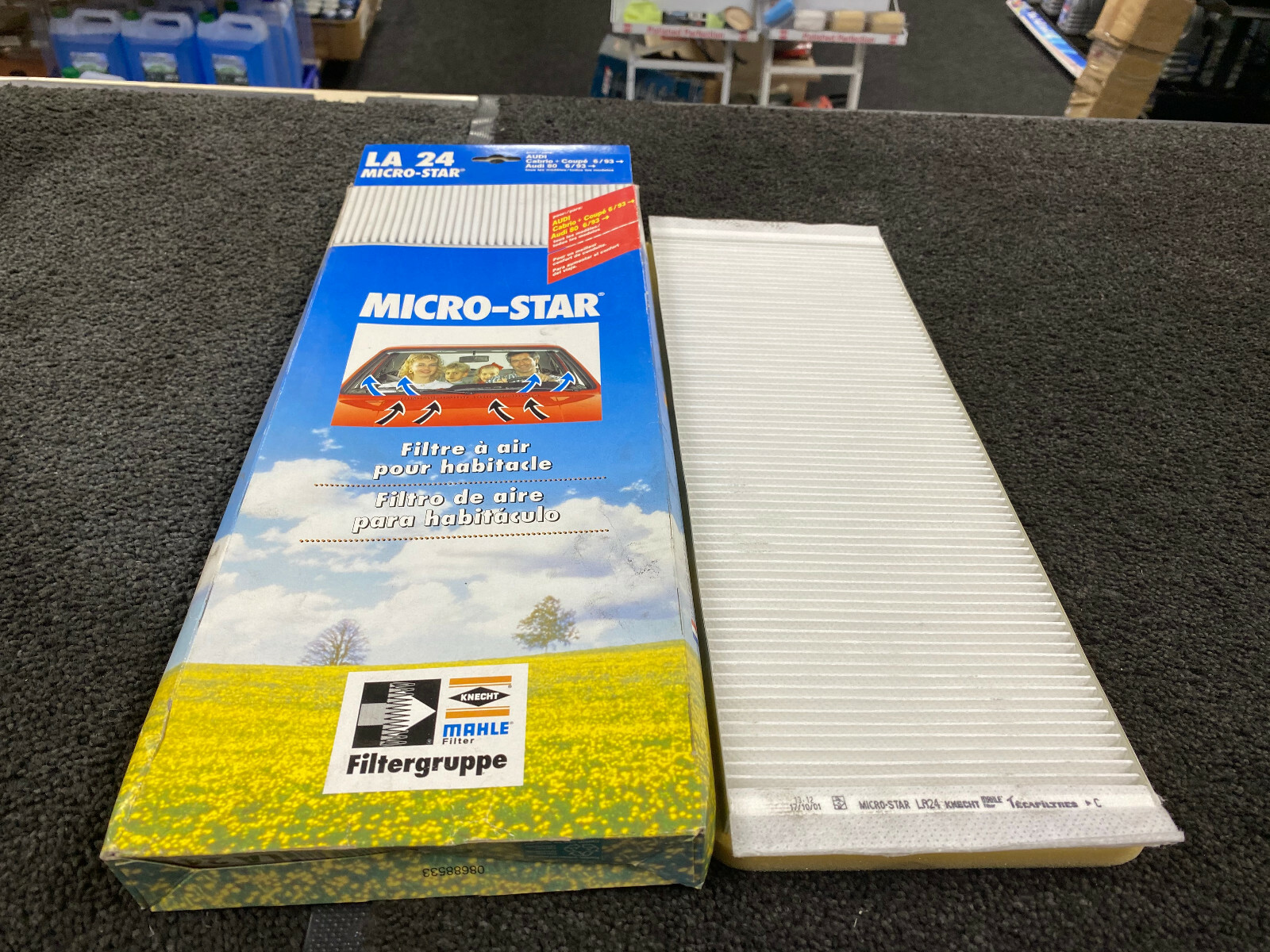 MAHLE CABIN POLLEN FILTER AUDI CABRIO COUPE AUDI 80 6/1993>