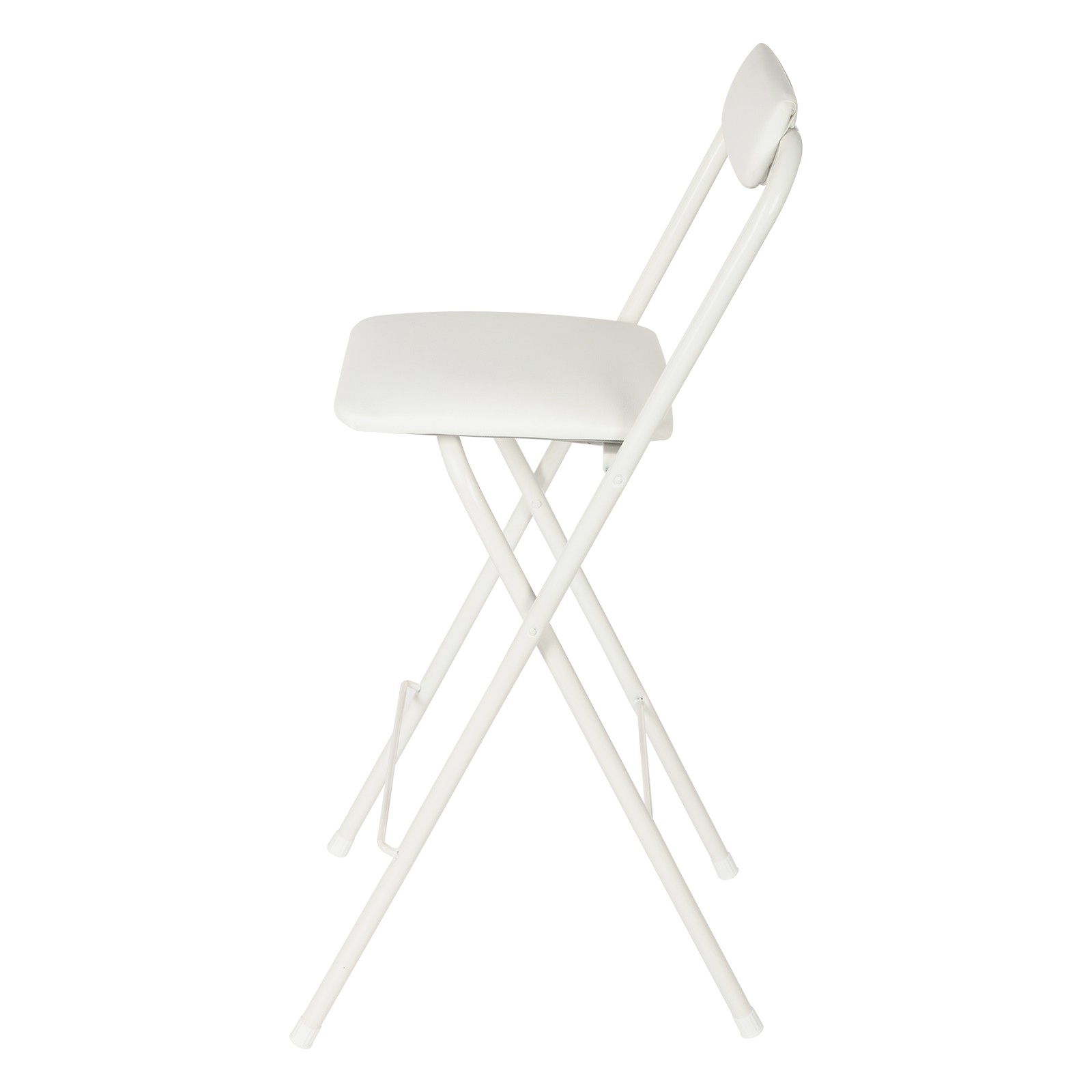 White 27.56" Height Folding Chair Folding Seat Office Home Event Wedding Party