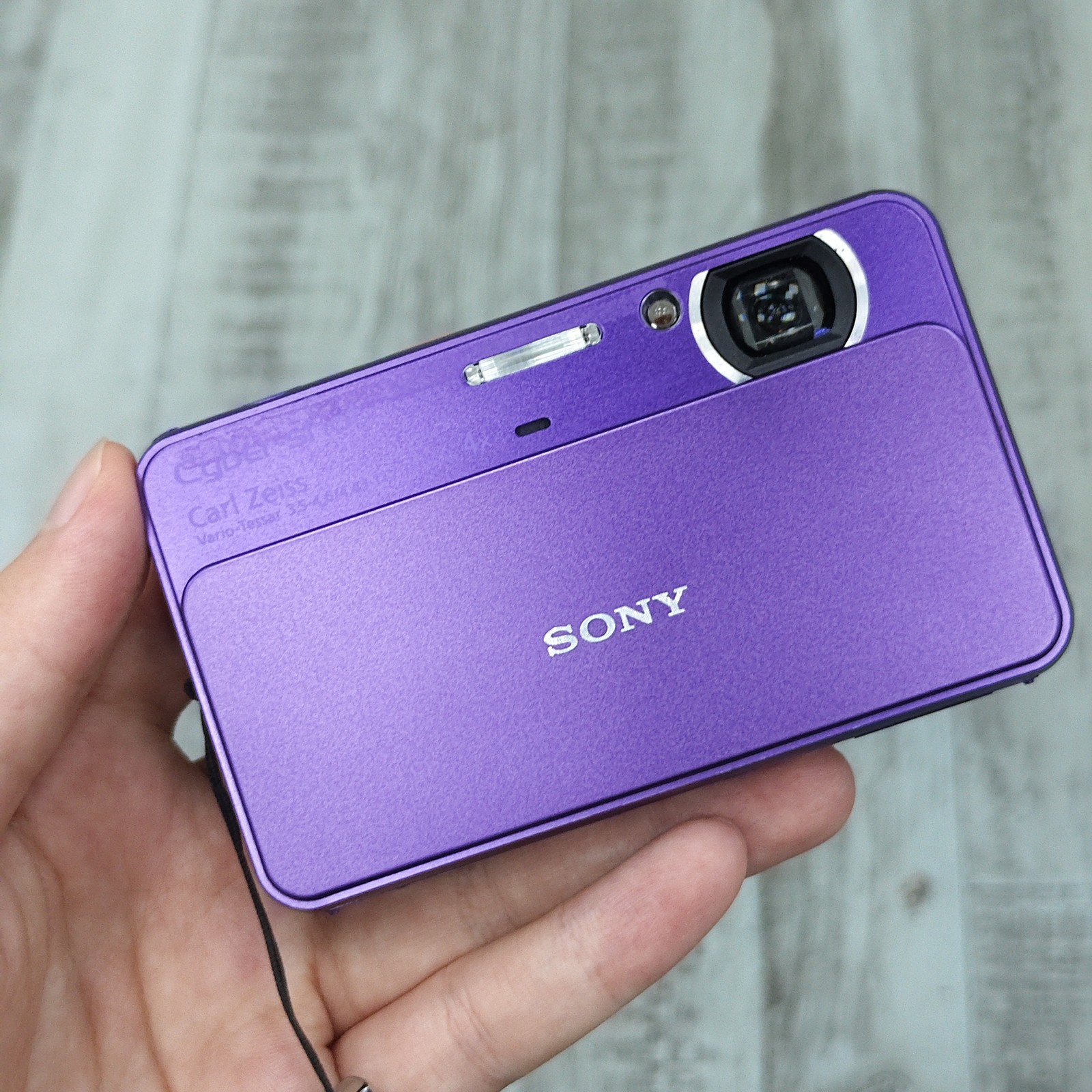 SONY DSC-T99 Cyber Shot Digital Camera 4x Optical Zoom English Purple Tested