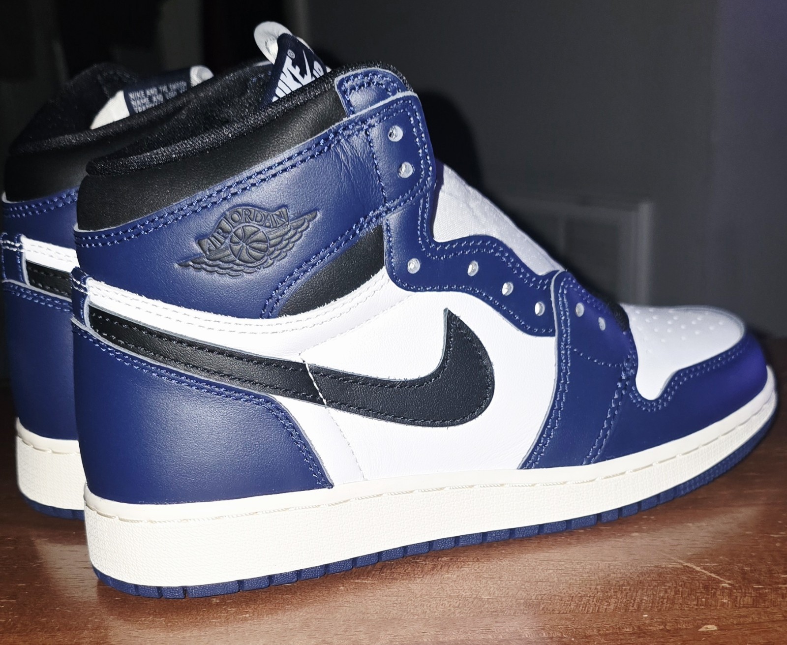 Air Jordan 1 Retro High OG GS Midnight Navy Brand New With BOX 5y 6.5 Women's