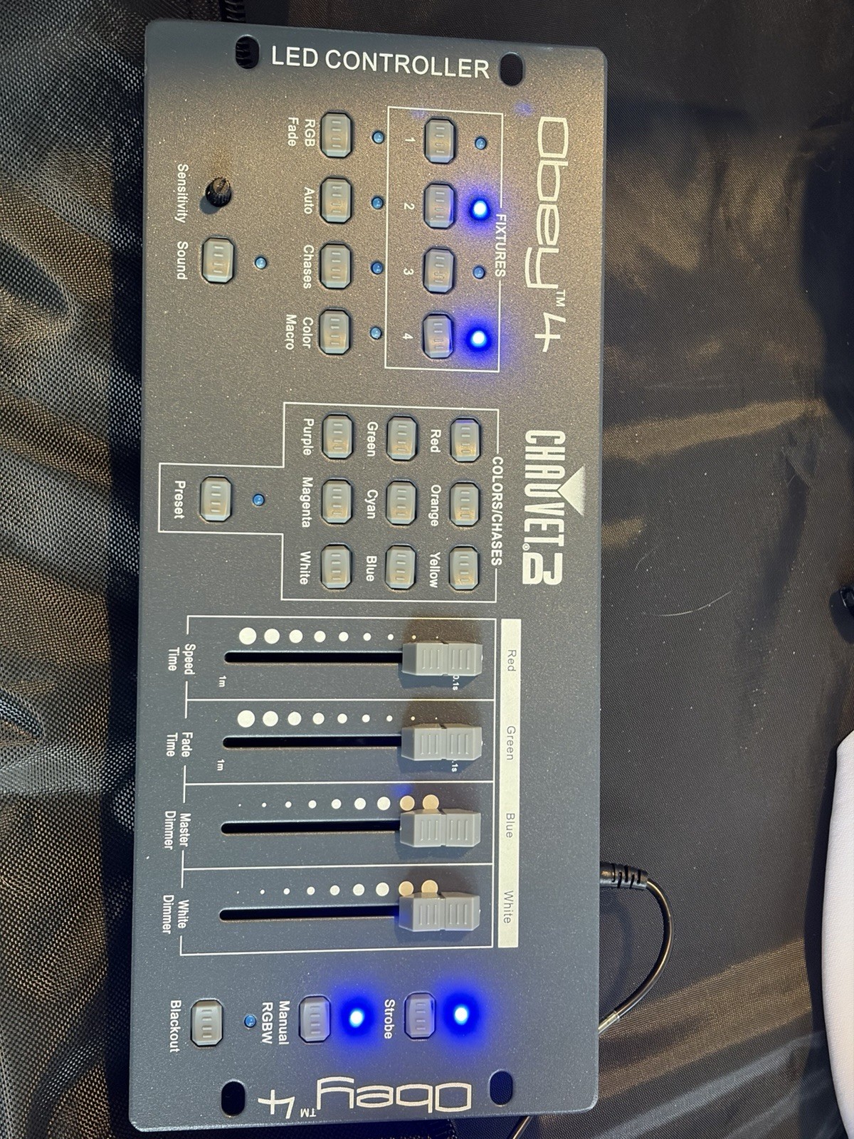 Chauvet Obey 4 OBEY4 DMX LED Controller, 4-Channel, Sound Activated, Blackout