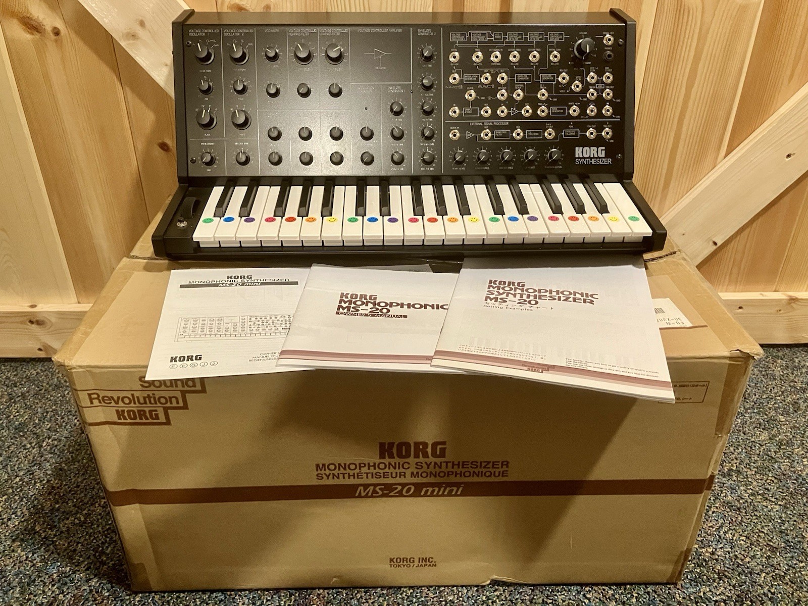 Korg MS-20 Mini Analog Monophonic Synthesizer with Original Manuals and Box