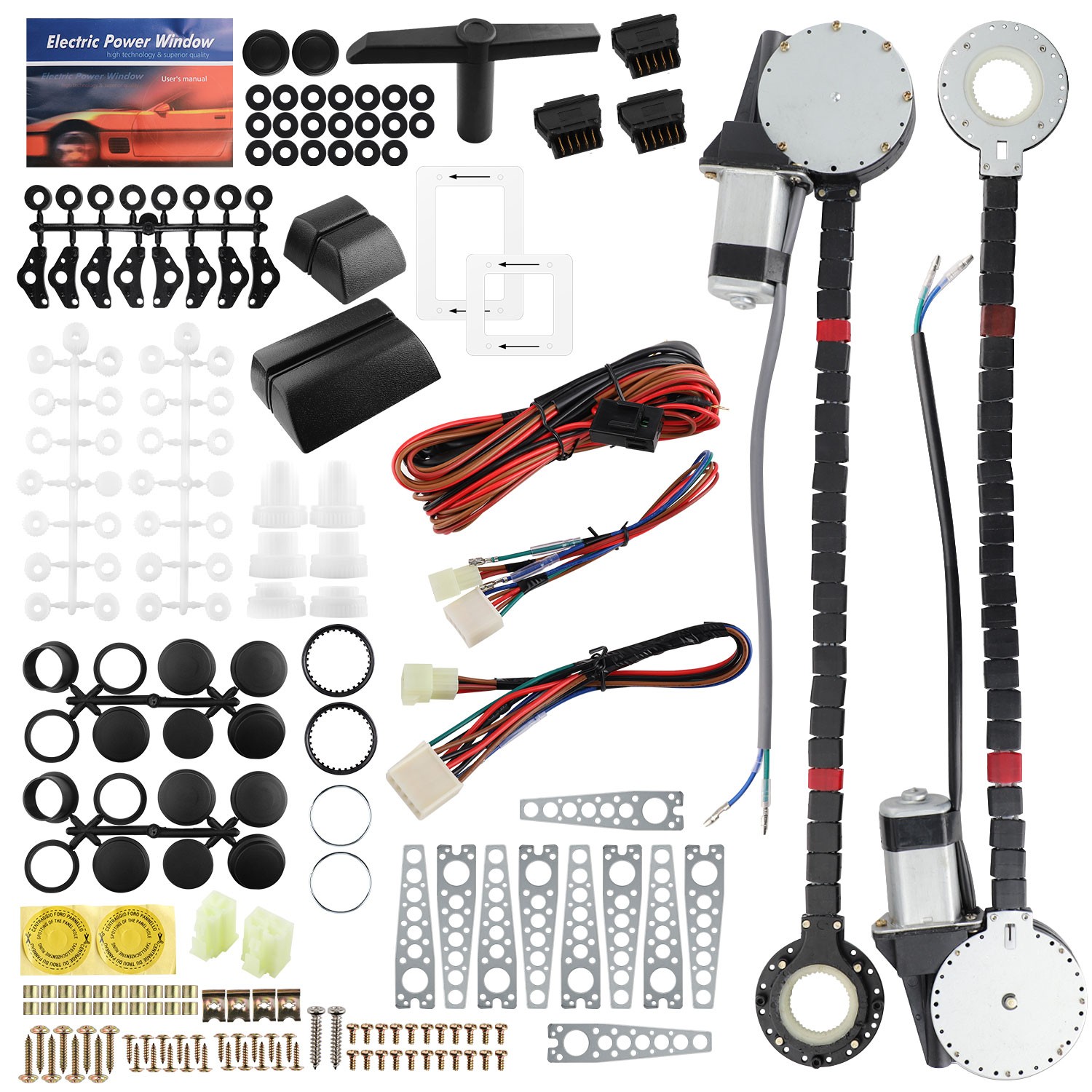 Universal Electric Power Window Lift Regulator Conversion Kit 2 Door Pickup New